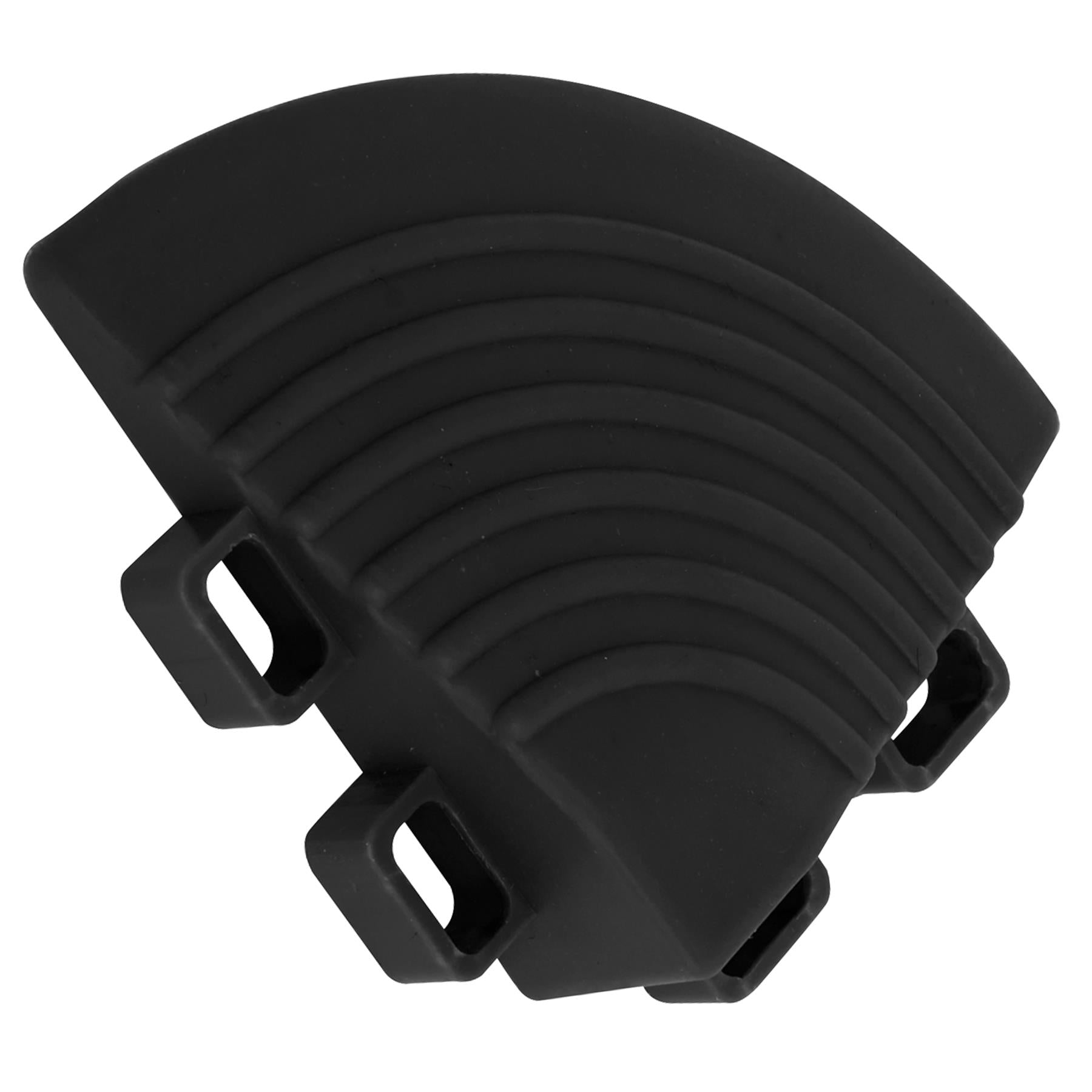 Sealey Polypropylene Floor Tile Corners Black 60 x 60mm - Pack of 4
