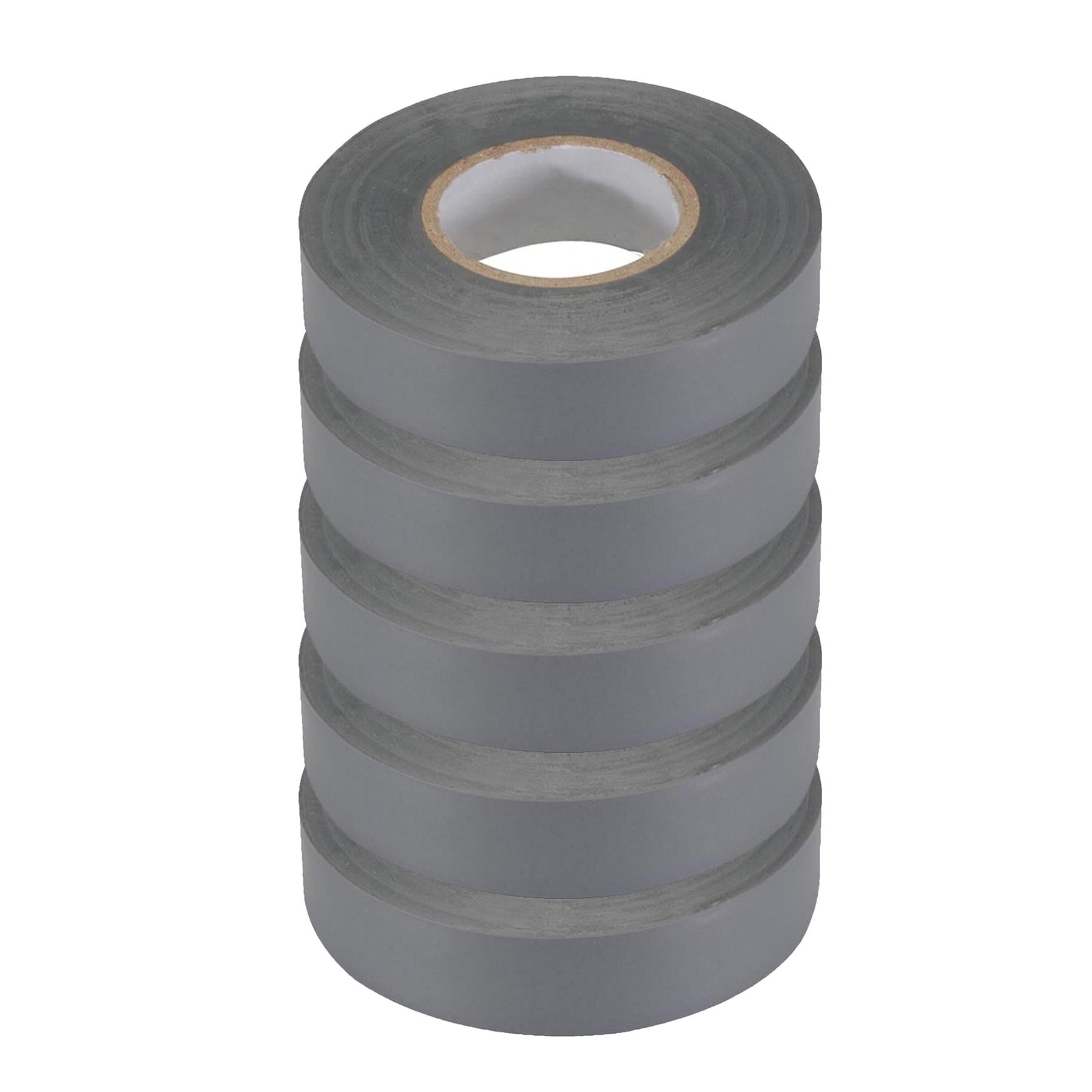 5 x PVC Insulation Electrical Tape Flame Retardent Grey