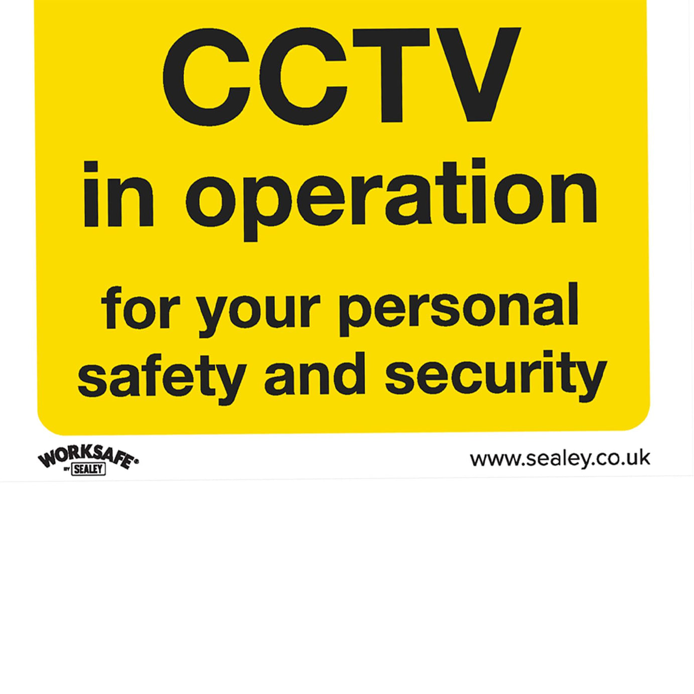 Sealey Safety Sign - CCTV - Self-Adhesive Vinyl - Pack of 10