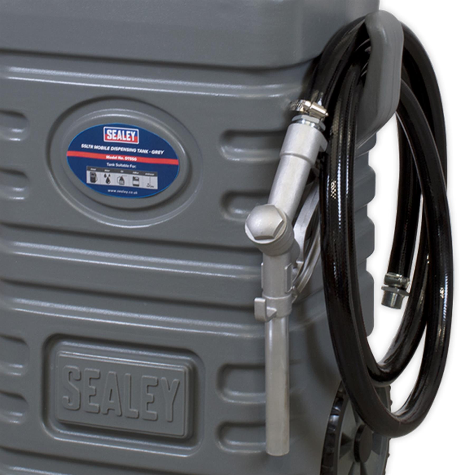 Sealey Mobile Dispensing Tank 55L with Diesel Pump - Grey