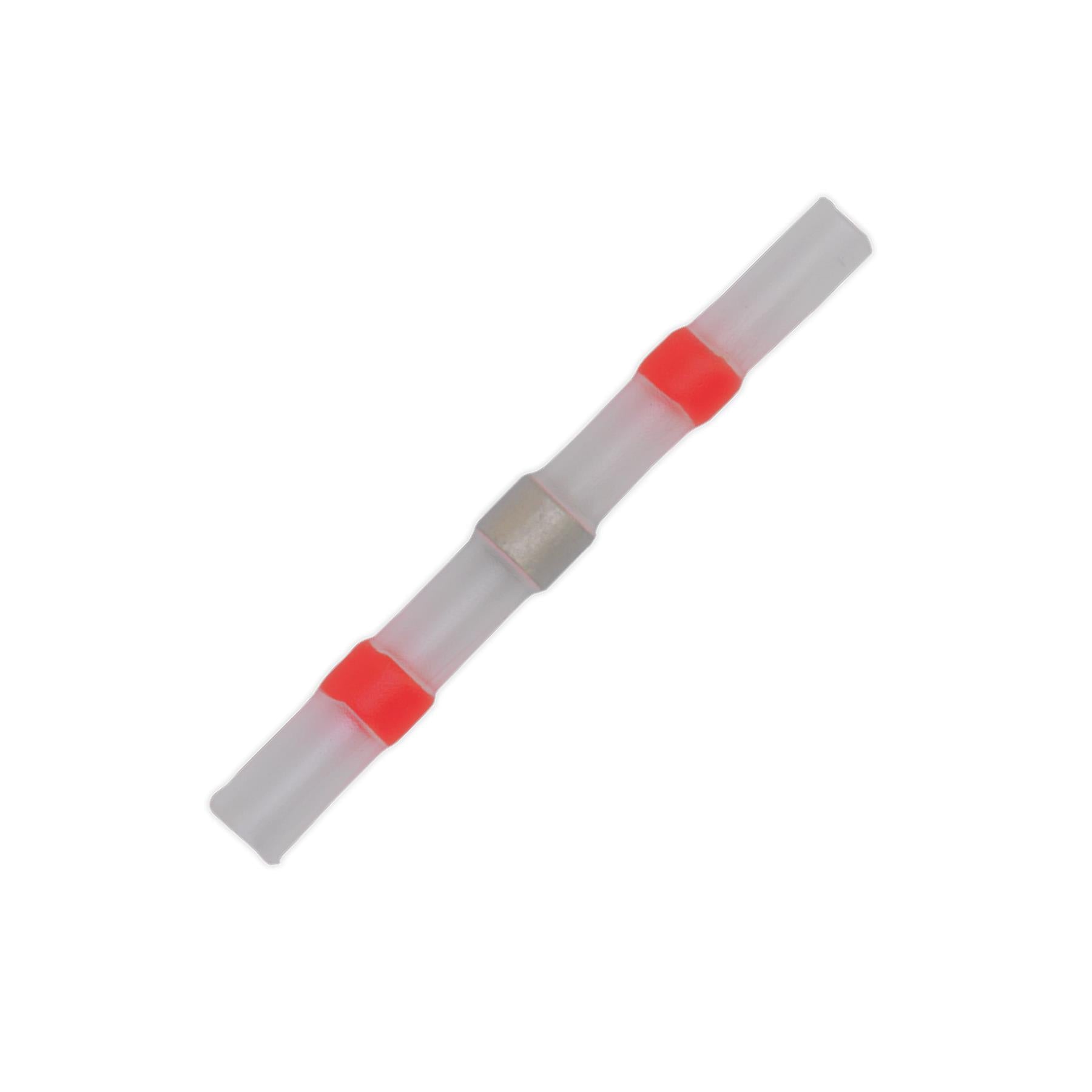 Sealey Heat Shrink Butt Connector 22-18 AWG Red Pack of 25