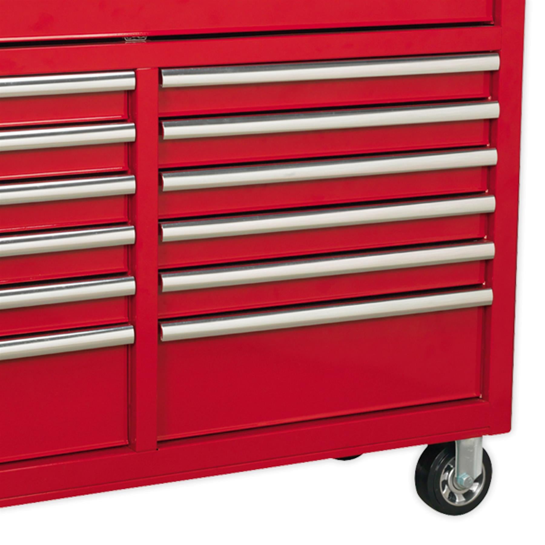 Sealey Rollcab 13 Drawer with Ball Bearing Slides - Red