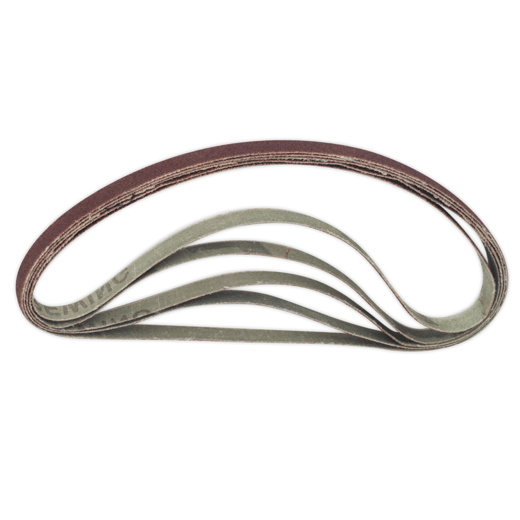 Sealey Sanding Belt 8 x 456mm 40Grit Sanding belts Pack of 5