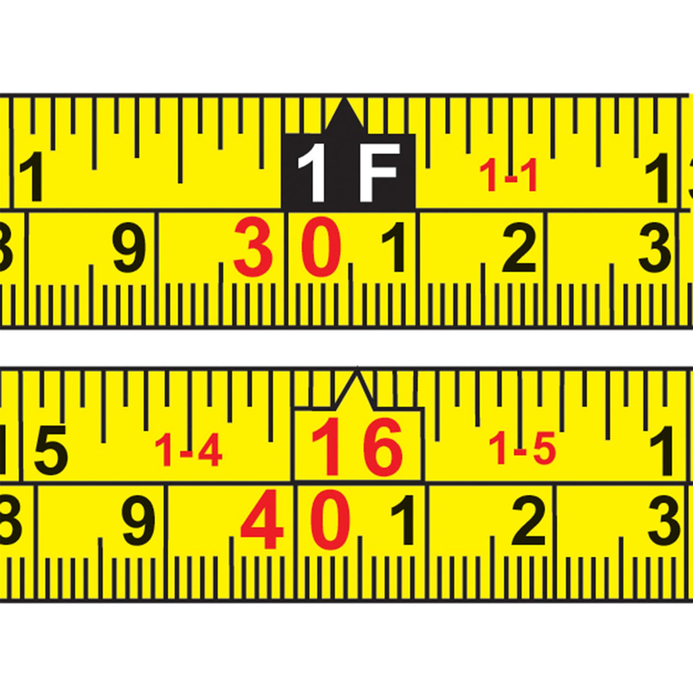 Hi-Vis Contour Tape 3M X 16mm Building Woodwork Ruler Strap Diy Quality