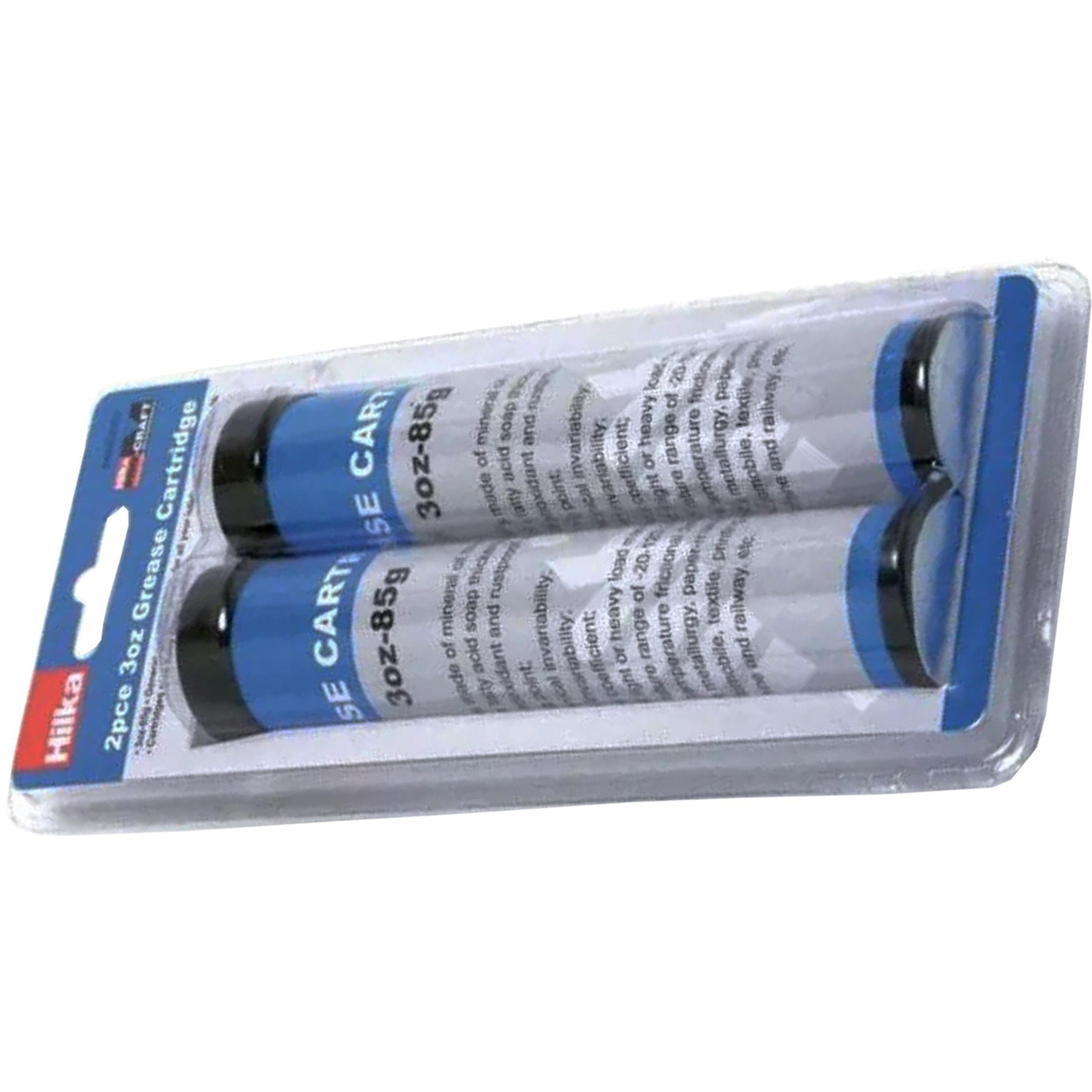 2 x LARGE GREASE GUN CARTRIDGES - 3oz - REFILL HILKA GREASE CARTRIDGE SET - NEW