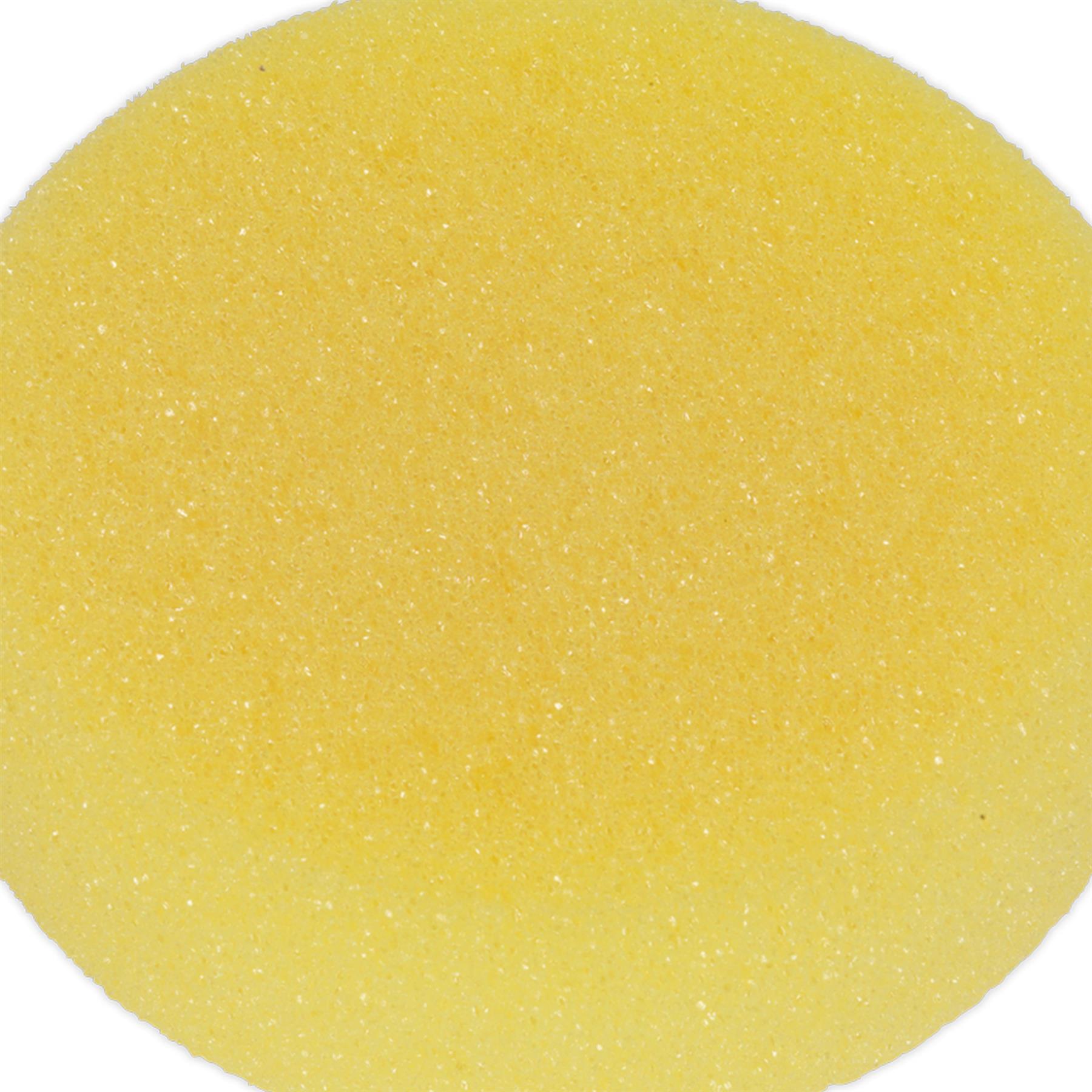 Sealey Buffing & Polishing Foam Head Hook/Loop 150x50mm Yell/Coarse