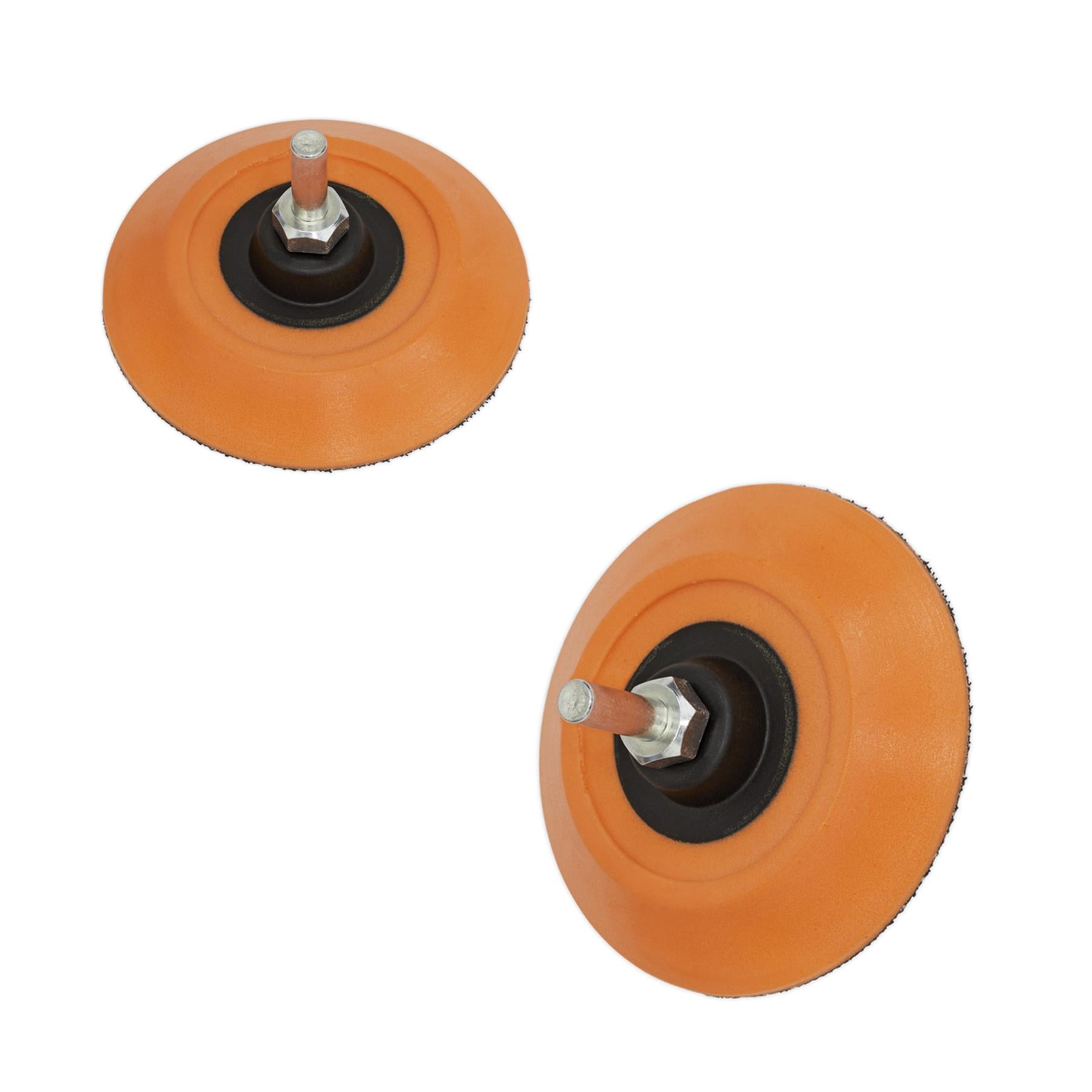 Sealey Hook-and-Loop Backing Pad Ø75mm 6mm Shaft Garage Workshop DIY