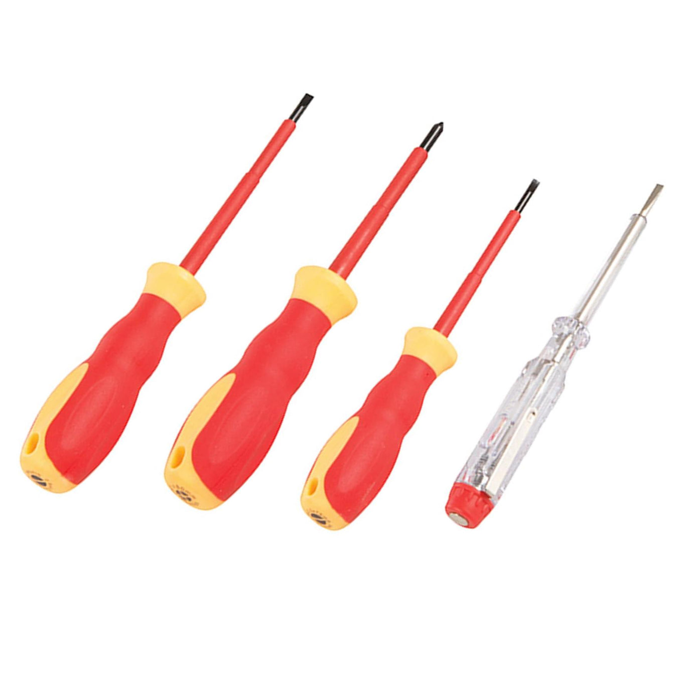 VDE Soft-Grip Electricians Screwdriver Set 7Pc Ergonomic 2Tone Soft Grip Handles