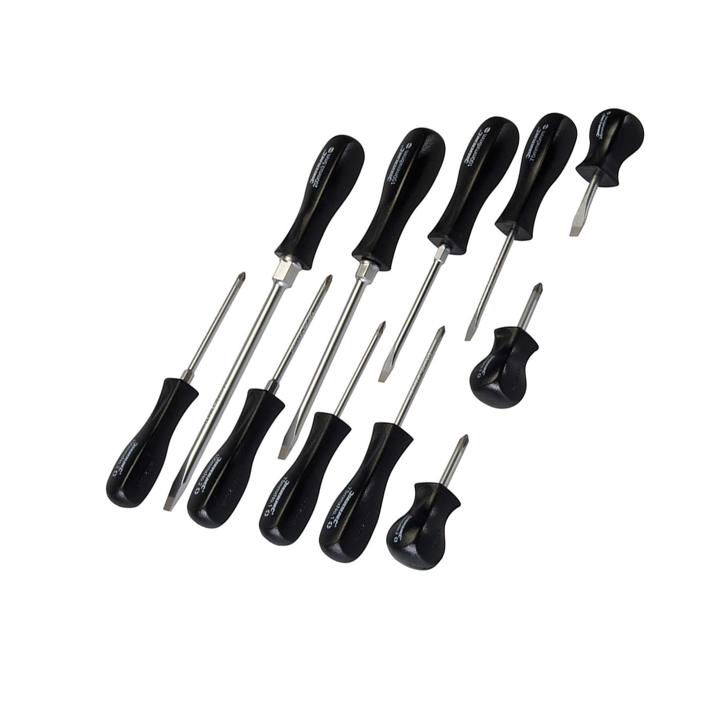 11Pce Soft Grip Screwdriver Set Magnetic Tip Chrome Vanadium Hardened Steel