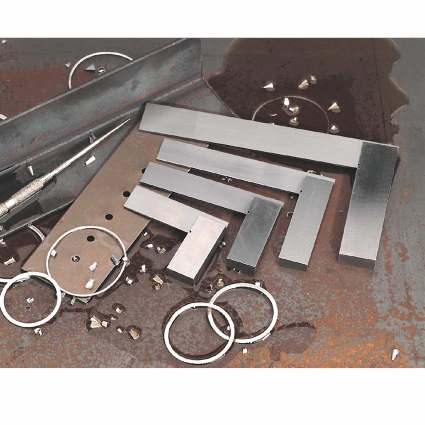 Sealey Precision Steel Square Set 4pc Solid Steel
