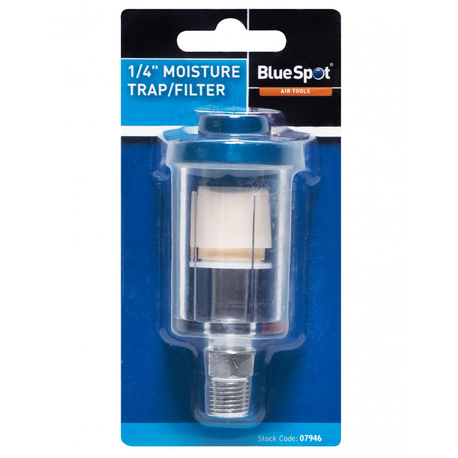 BlueSpot Spray Paint Gun 1/4" BSP Mini in Line Air Filter Moisture Water Trap Air Tool New