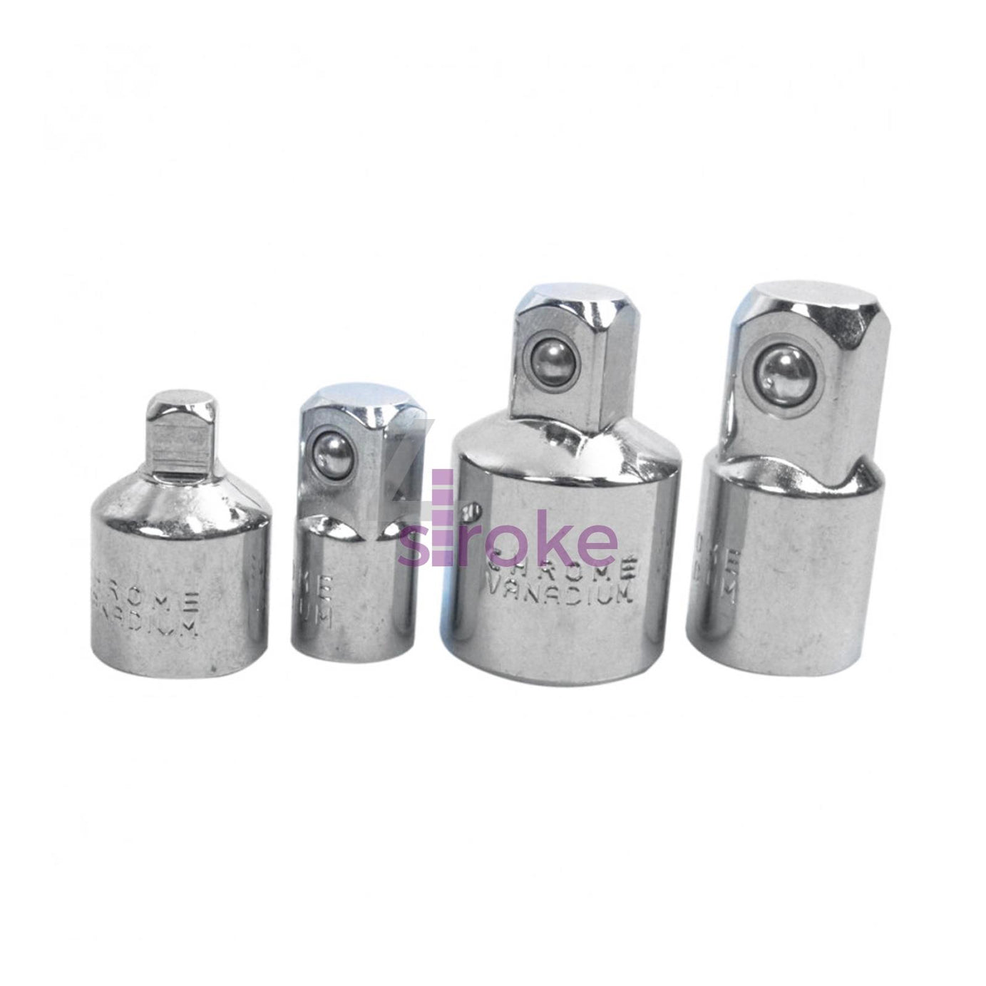 BlueSpot 4pce Socket Reducer Adaptor Set, Converter Set 1/4" - 3/8" - 1/2"