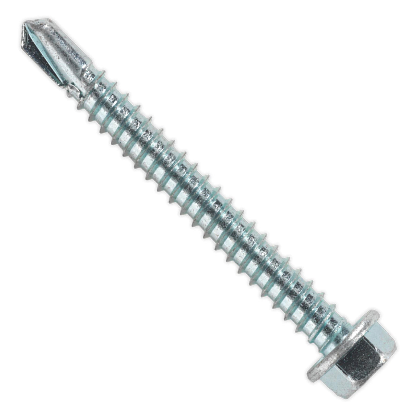 Sealey Self Drilling Screw 5.5 x 50mm Hex Head Zinc Pack of 100
