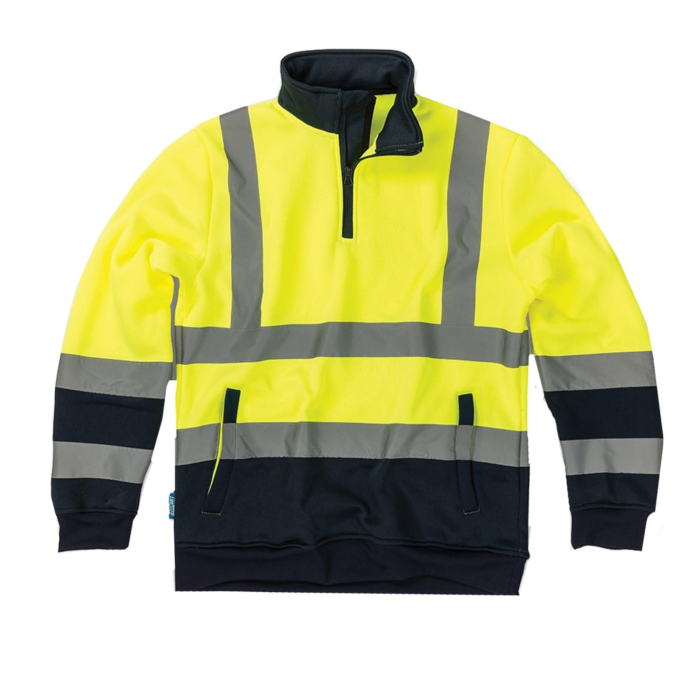 Tough Grit Hi-vis 2-tone High Visibility Sweatshirt Workwear Safety Jumper L