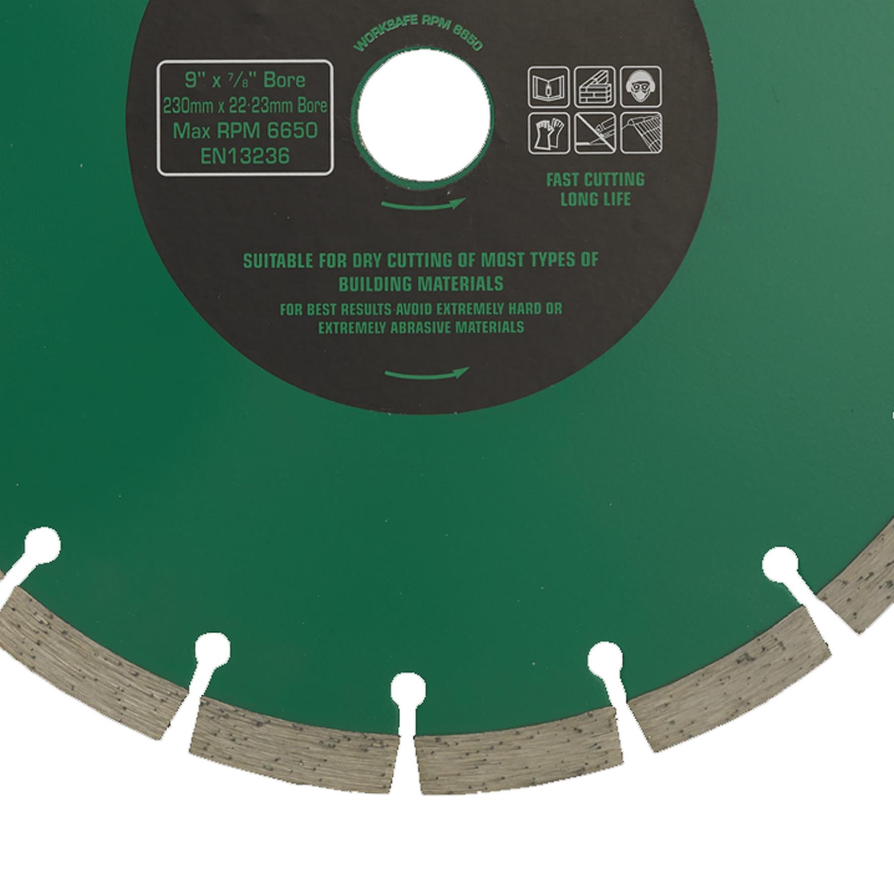 Sealey Value Plus Diamond Blade 230 x 22mm