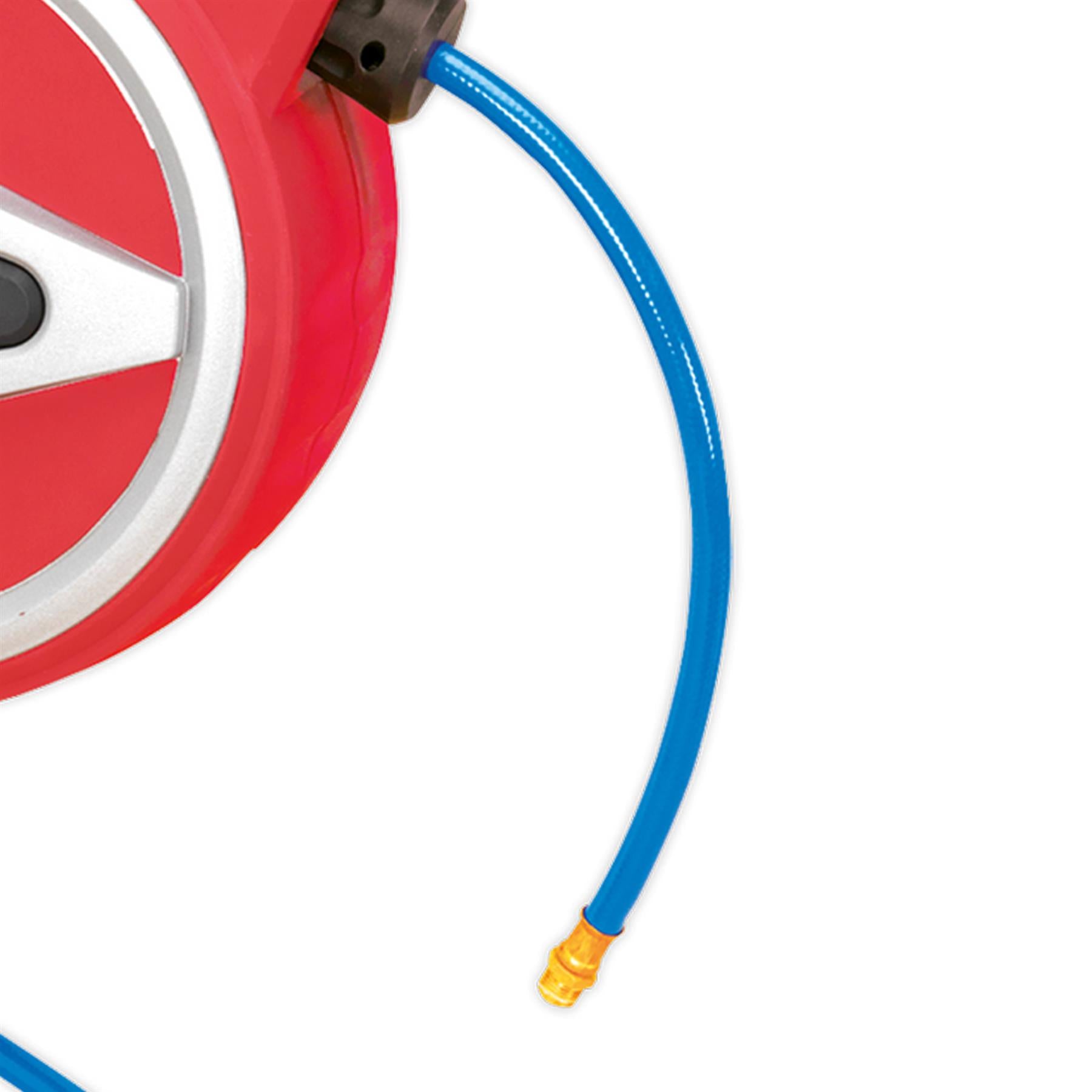 Sealey Retractable Air Hose Reel 15m 8mm ID - PU Hose