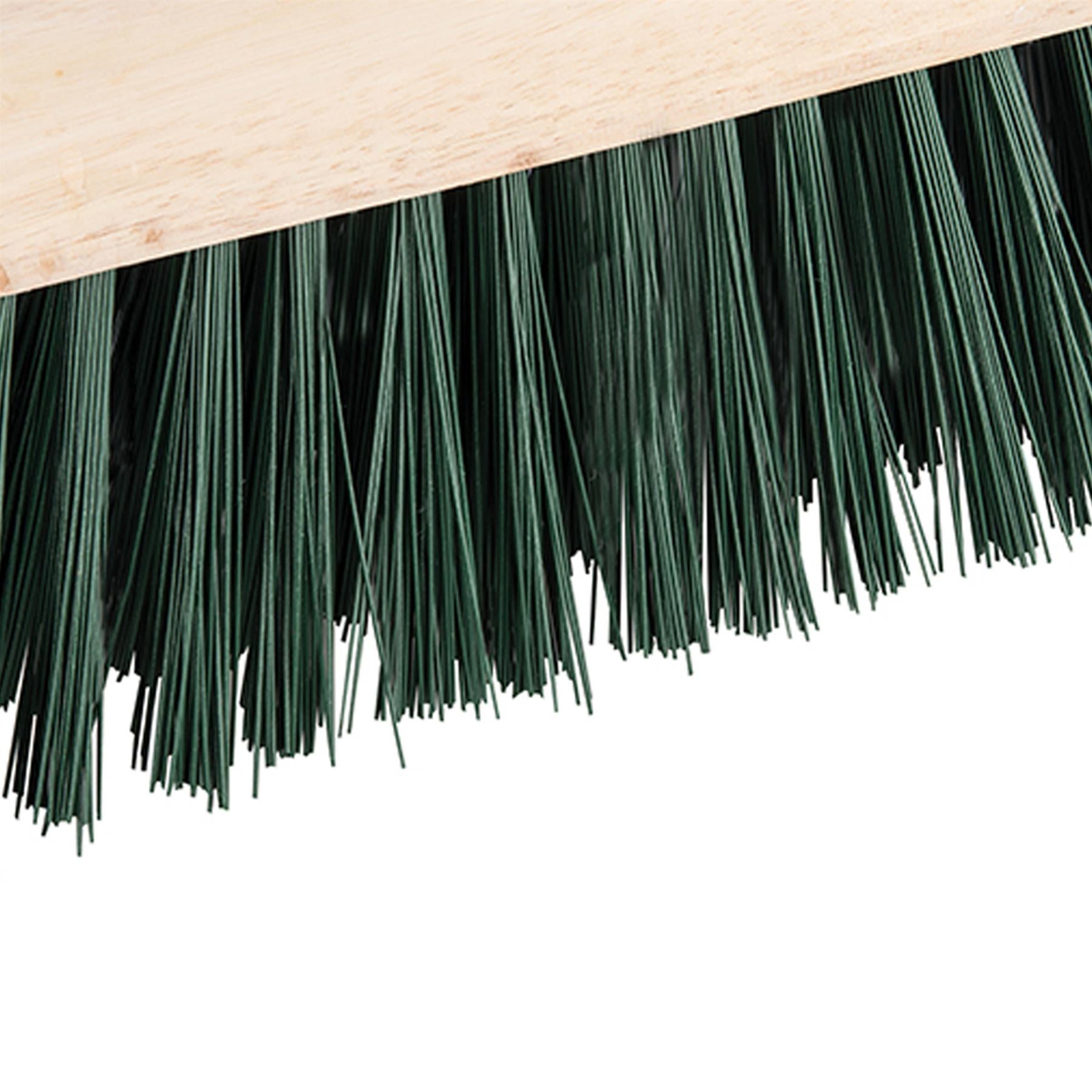 Broom Pvc Saddleback - 330mm (13") 4 X Rows Of Pvc Bristles For Outdoor Use