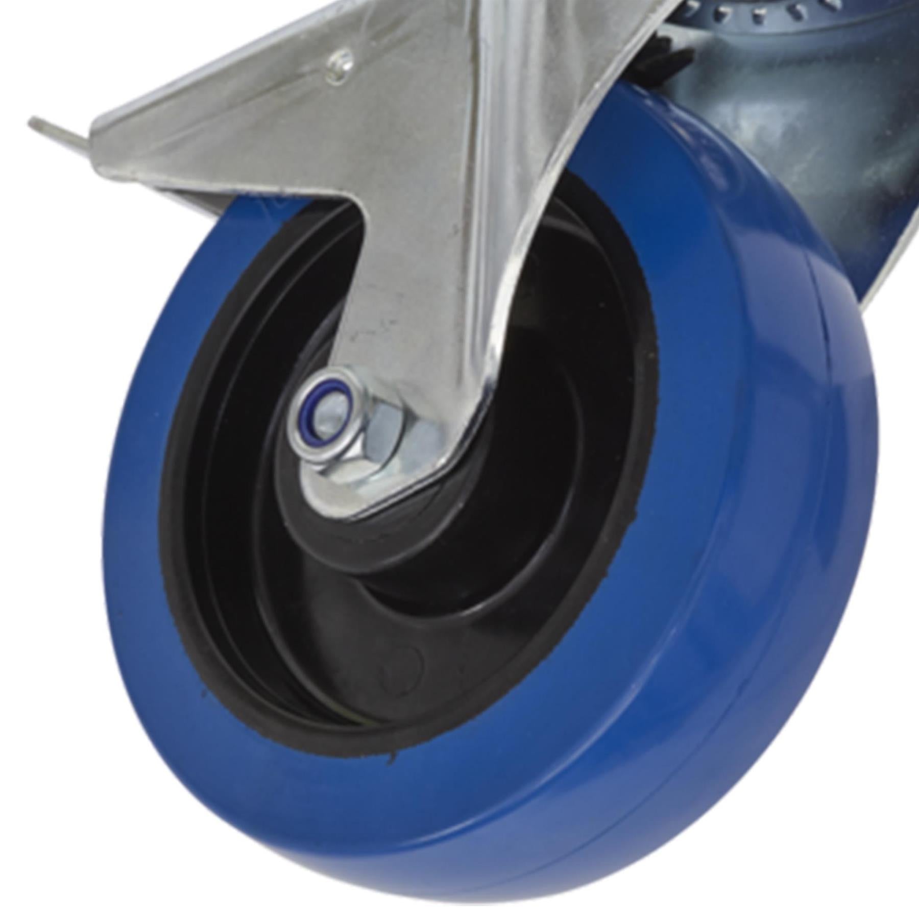 Sealey Castor Wheel Swivel Plate with Total Lock 160mm