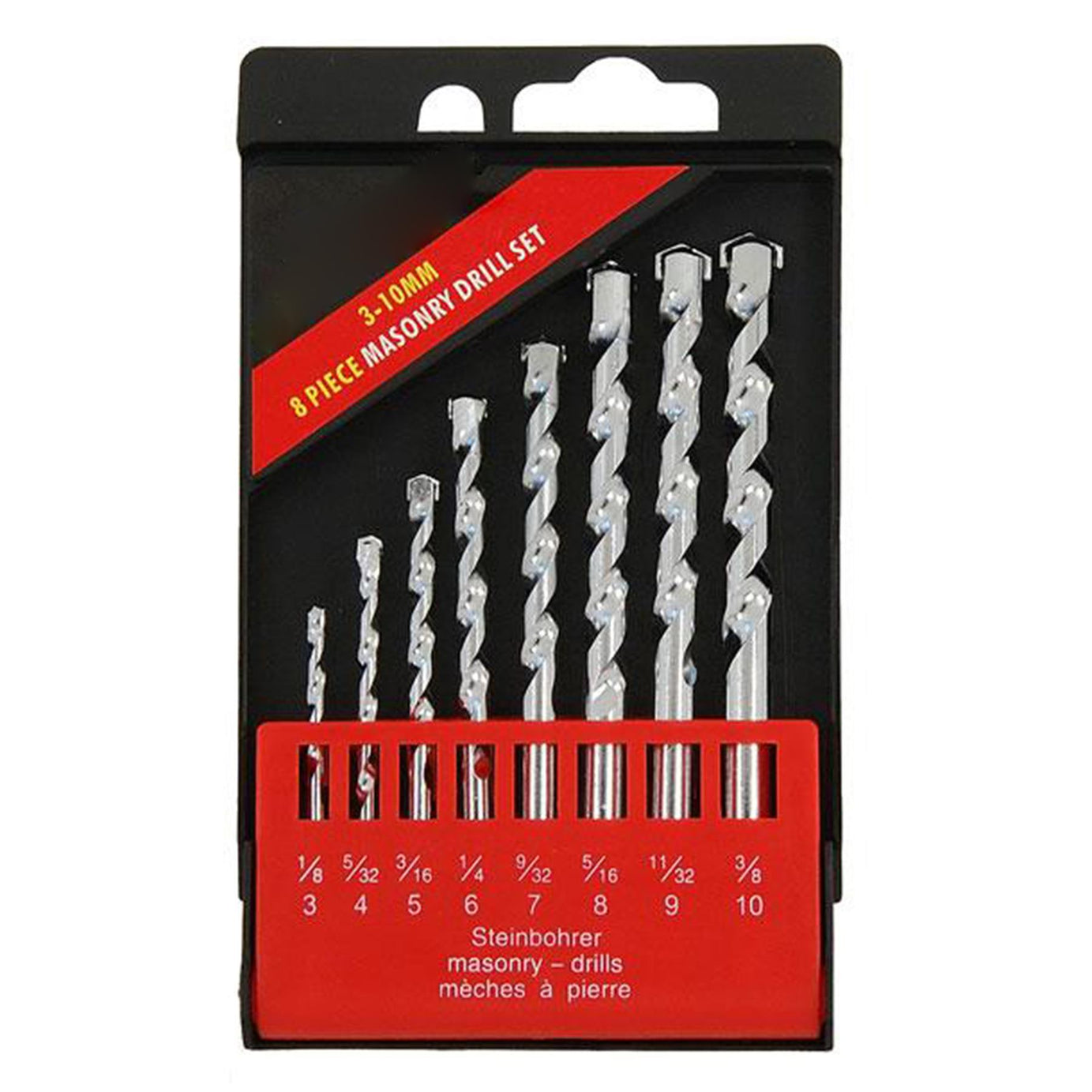 8pc Masonry / Concrete Drill Bit Set / Kit