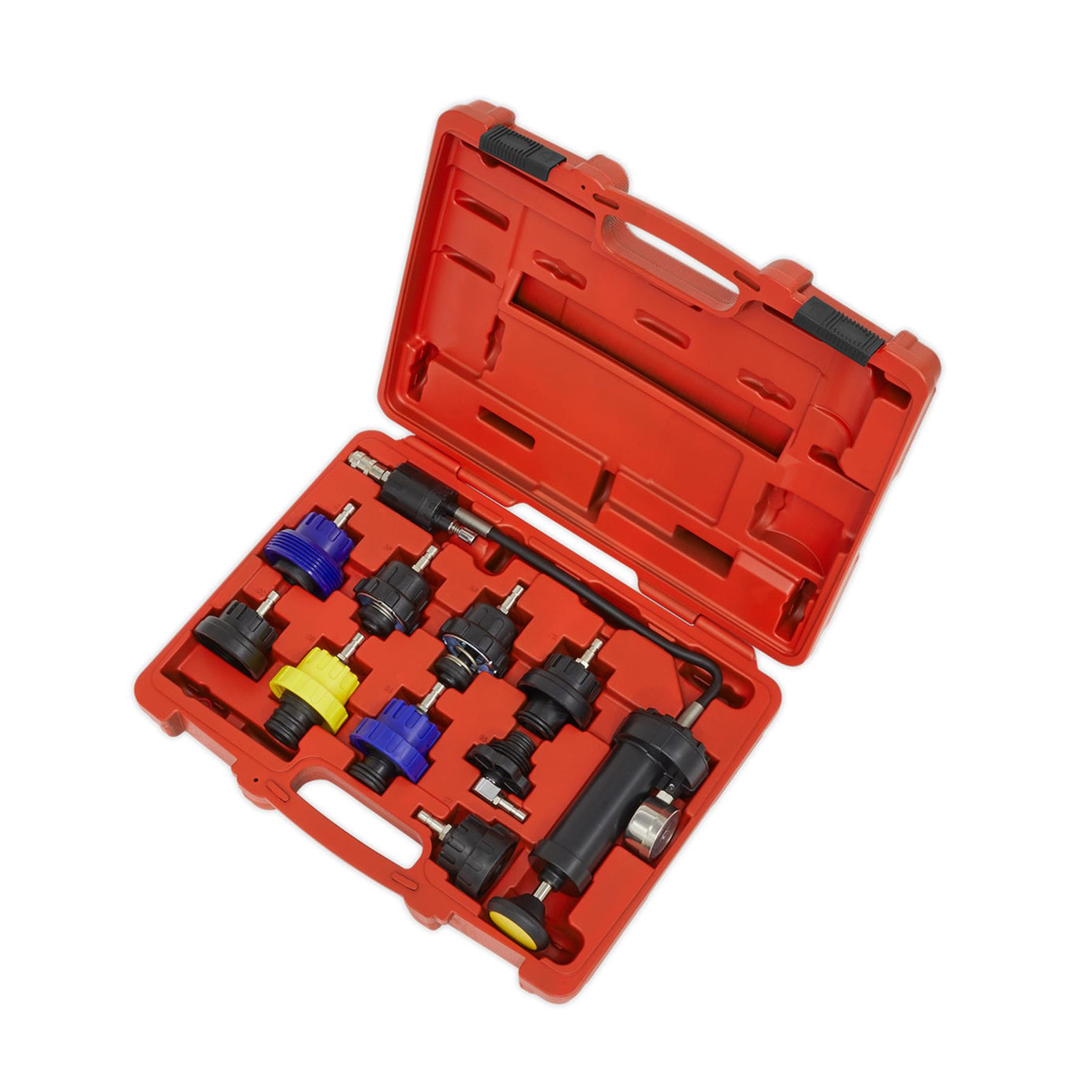Sealey Cooling System Pressure Test Kit 10pc Quick Release Couplings