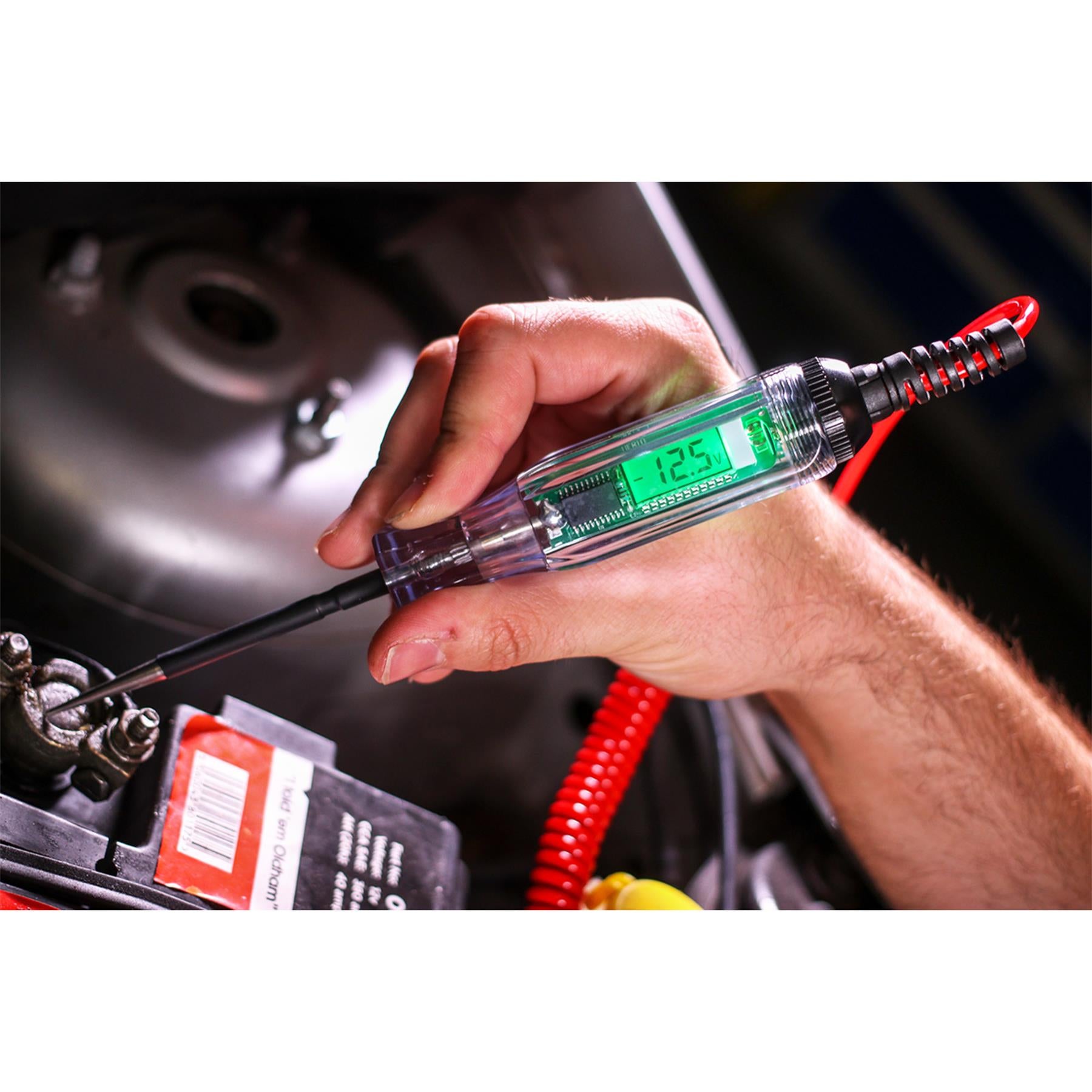 Sealey Integrated Test Light Voltmeter 3-48V Electrics Circuit Tester