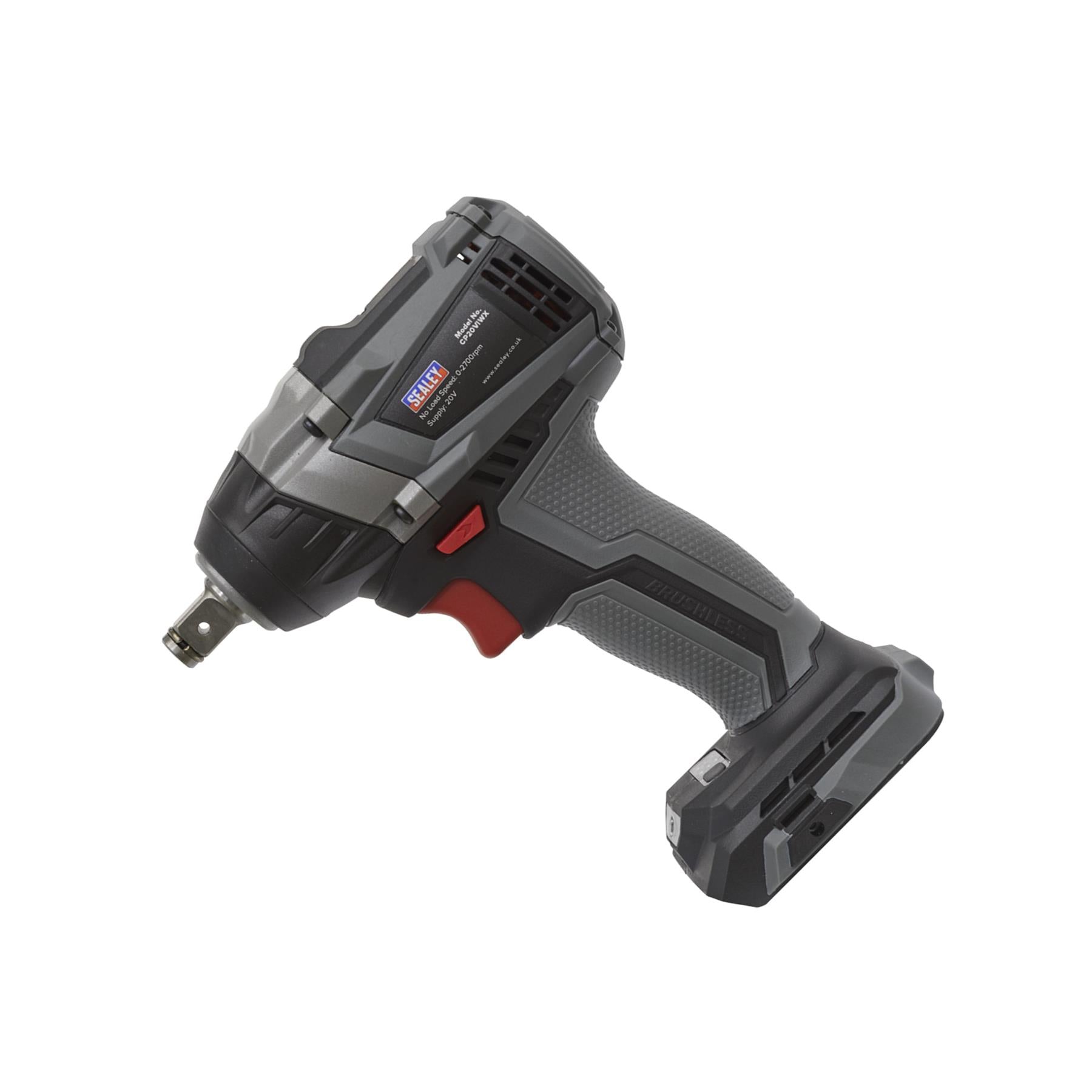 Sealey Brushless Impact Wrench 20V 1/2"Sq 300Nm - Body Only
