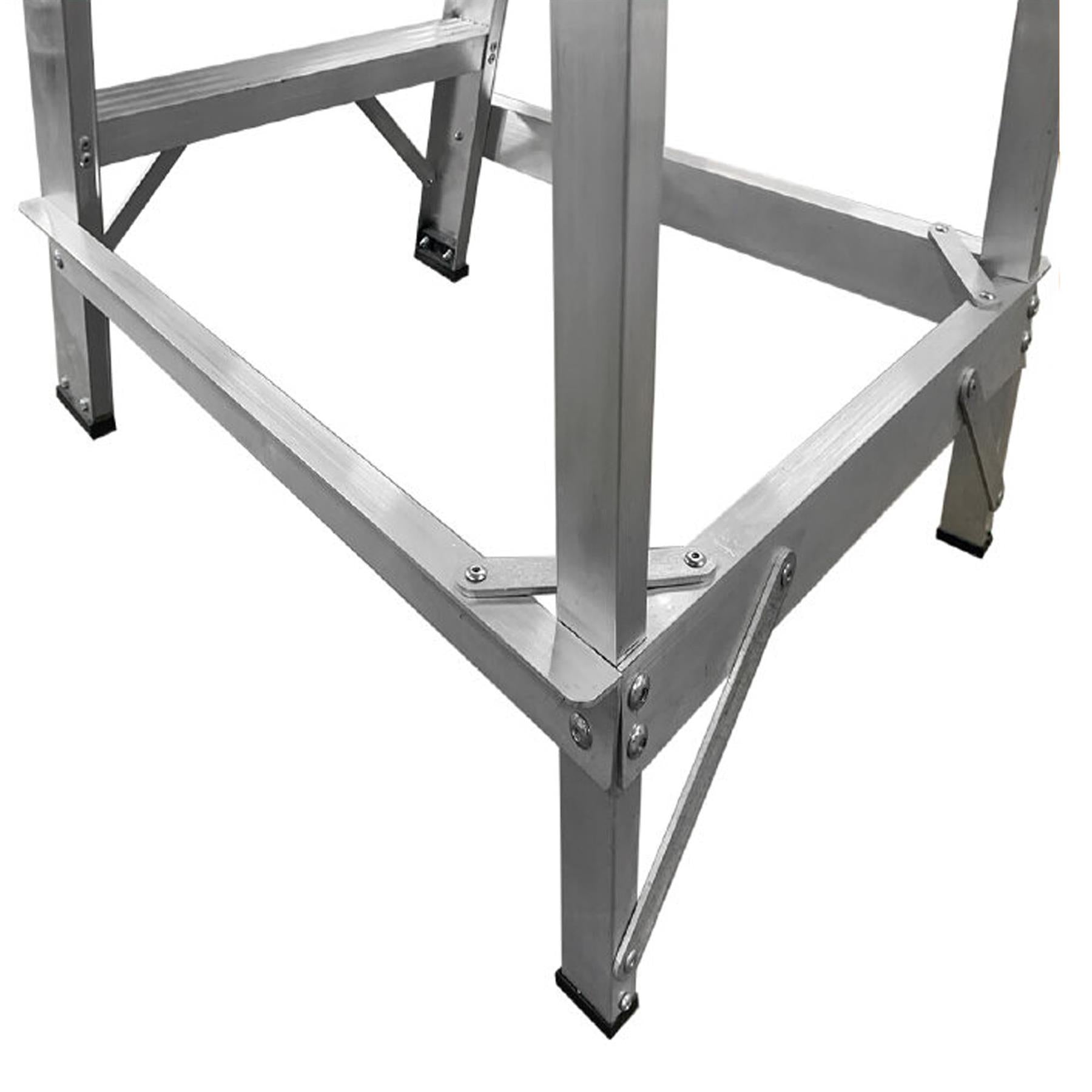 Dapetz Aluminium 4 Tread Single Sided Machine Step Ladder, 150 Kg, Made In UK