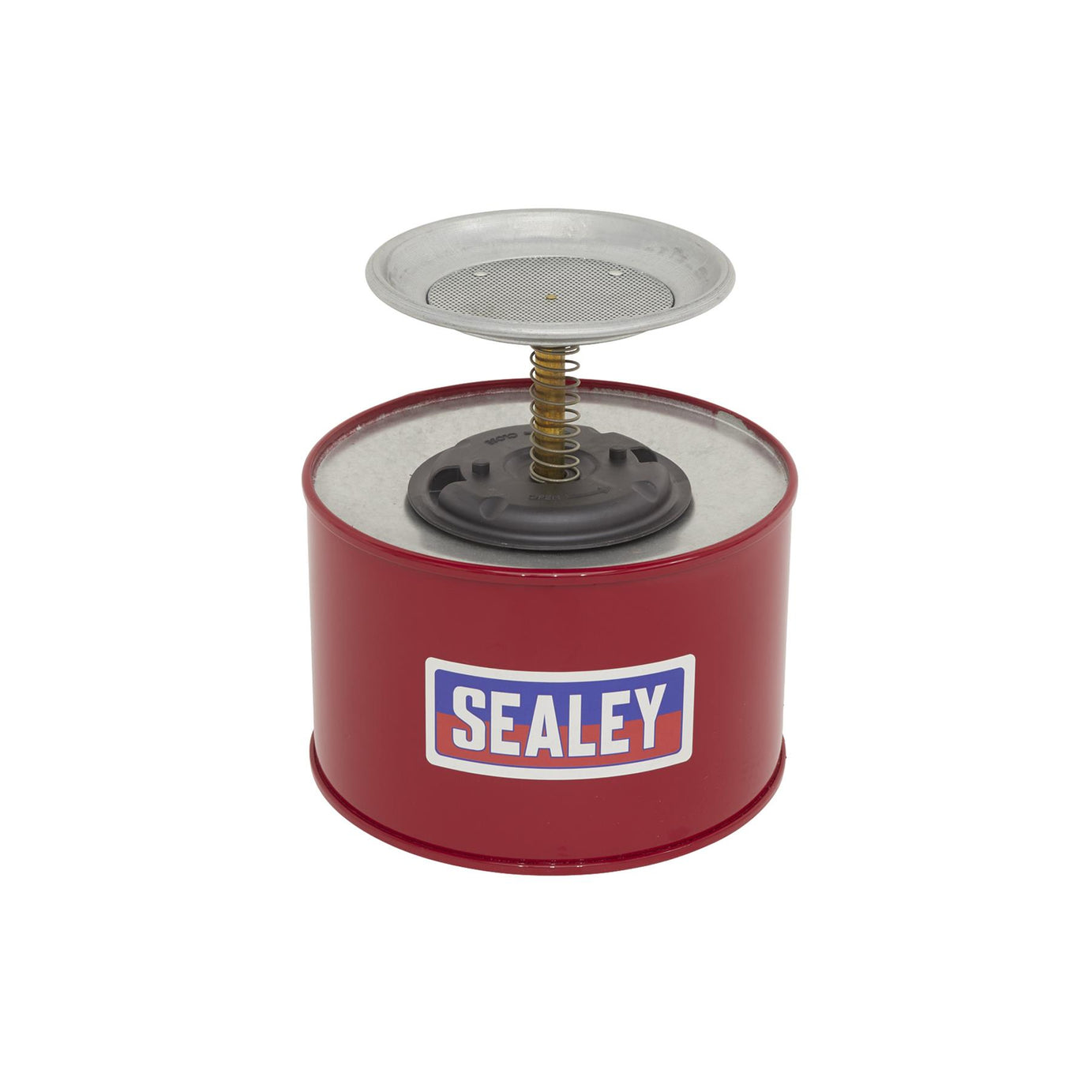 Sealey Plunger Can 1.9L Convenient & Safe Easy One-Handed Operation
