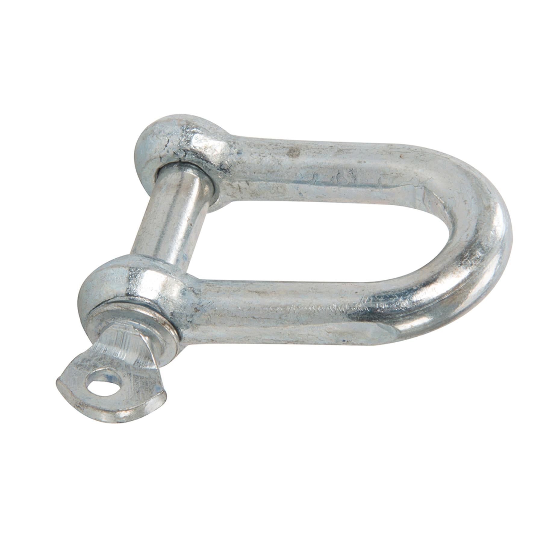 D Shackle Dee Link M8 6pc Galvanised Steel Lifting Towing Rigging Pin Loop