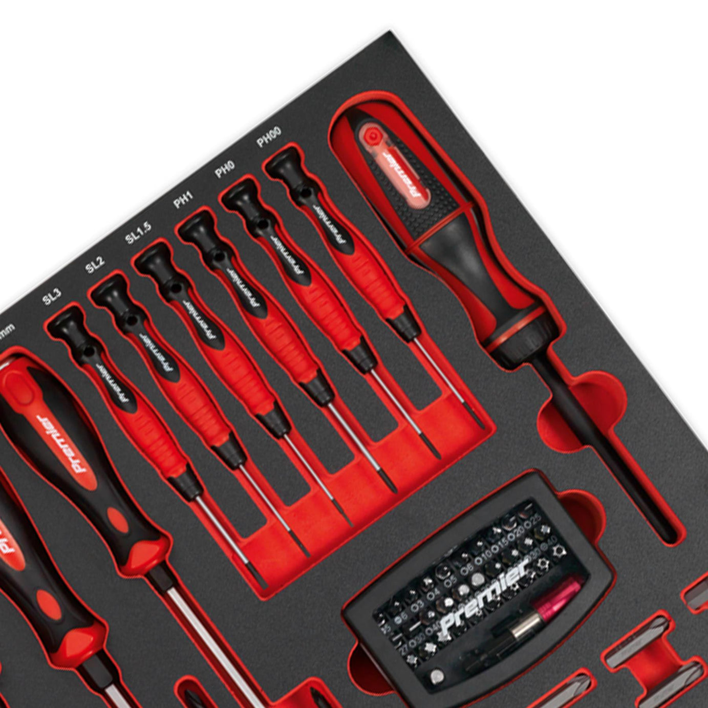 Sealey Tool Tray with Screwdriver Set 72pc