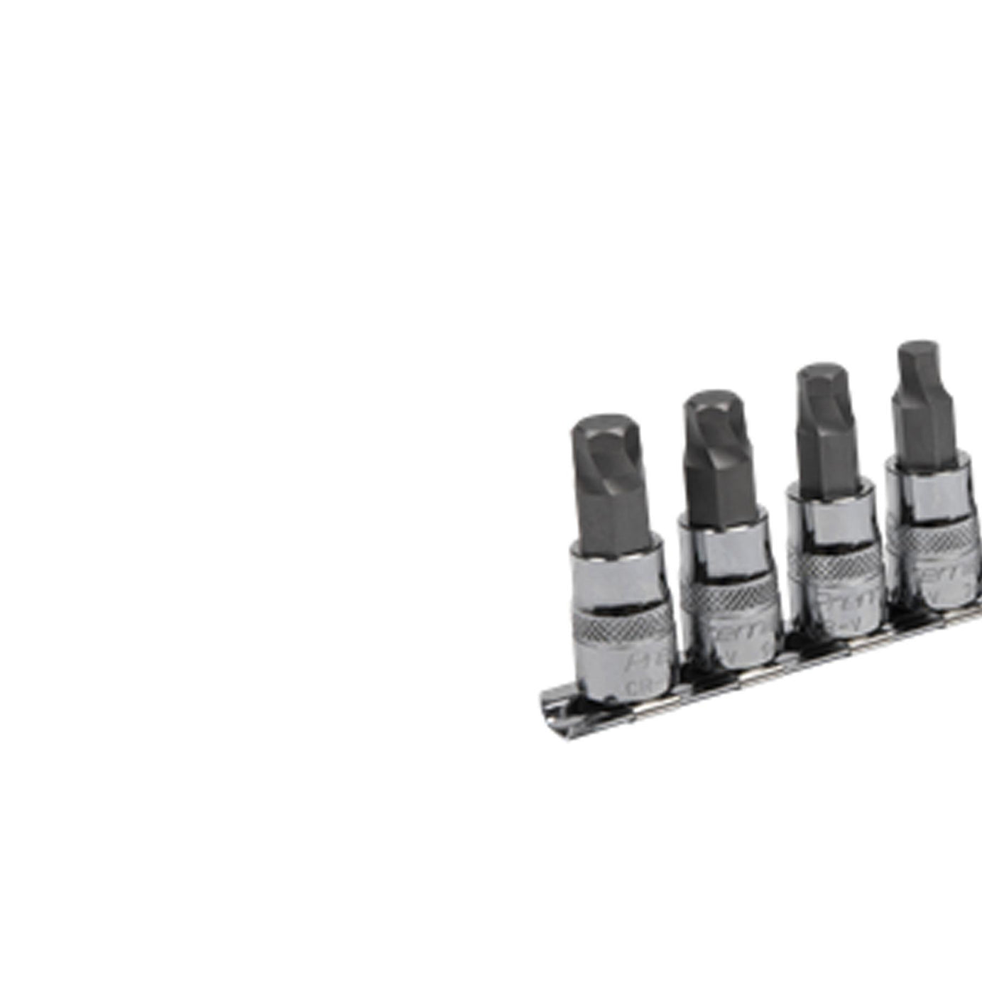 Sealey Hex Socket Bit Set Lock-On 8pc 3/8"Sq Drive Metric