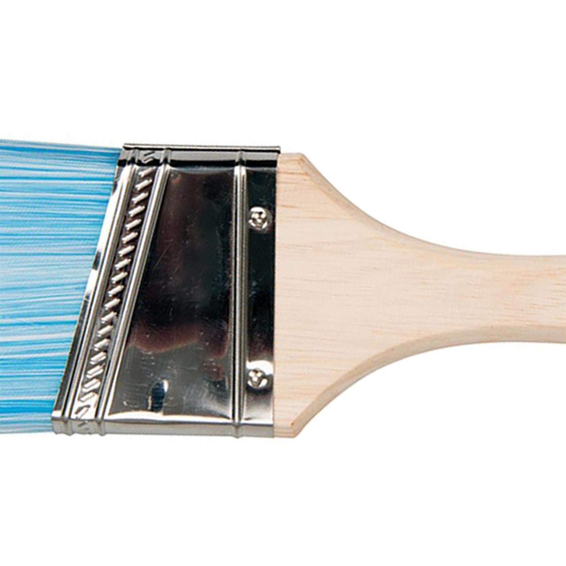 2 x Quality 65mm 2 Synthetic Cutting In Angled Paint Brush Precision Edging