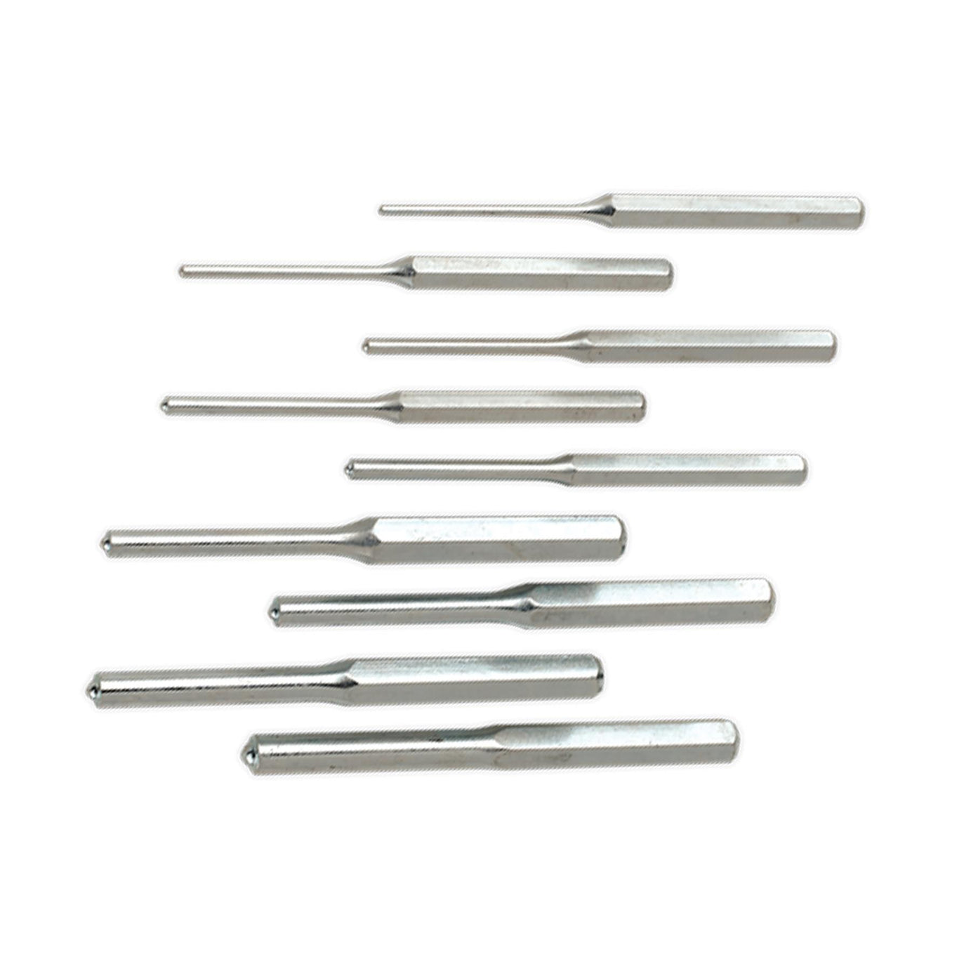 Sealey Roll Pin Punch Set 9pc 1/8-1/2" Imperial