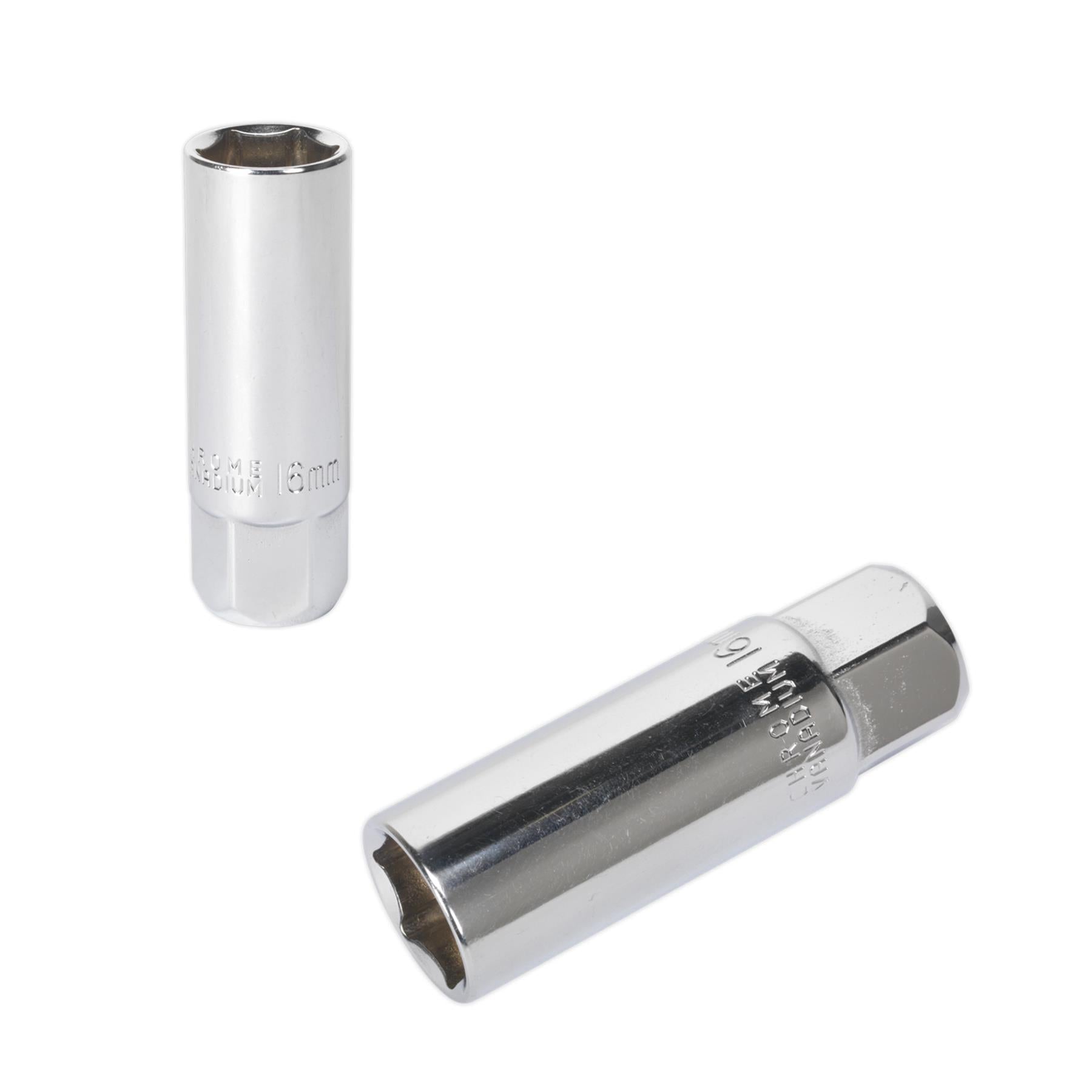 Sealey Spark Plug Socket 16mm 3/8"Sq Drive Magnetic