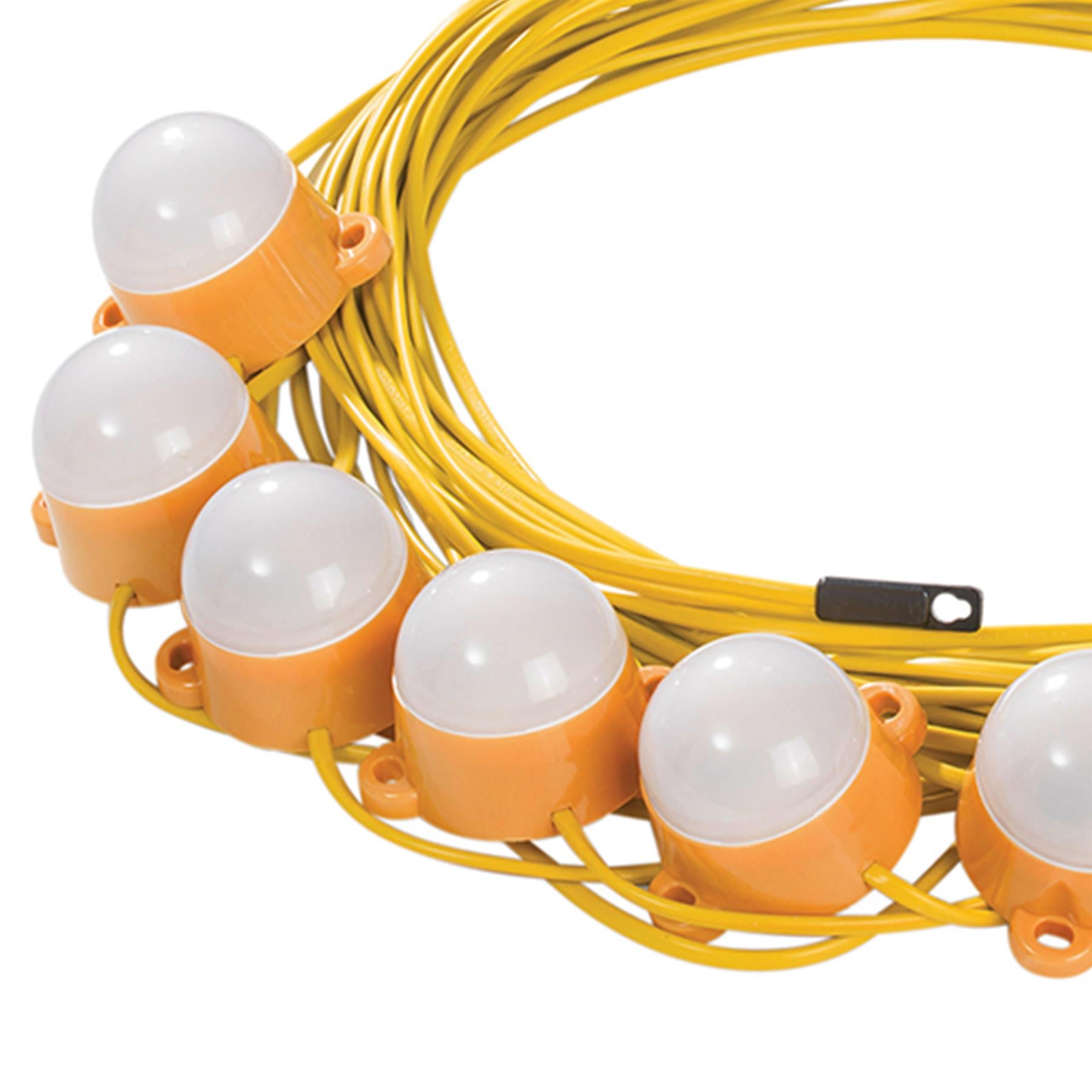 22m Plug In 110V LED Party Globe Festoon String Lights Outdoor Garden Decoration
