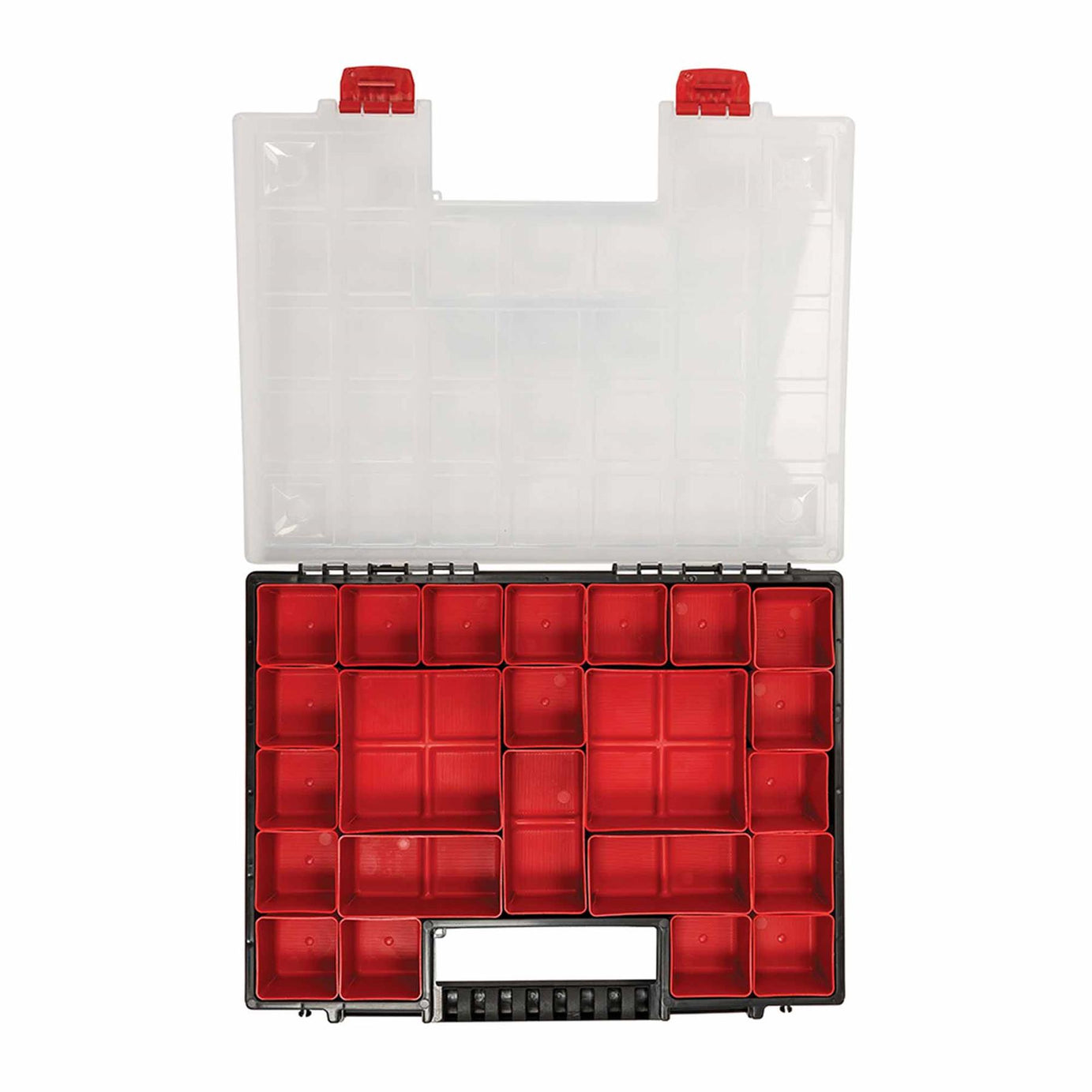 Small Parts Screw Tool Storage Organiser 21 Compartment Stackable Box