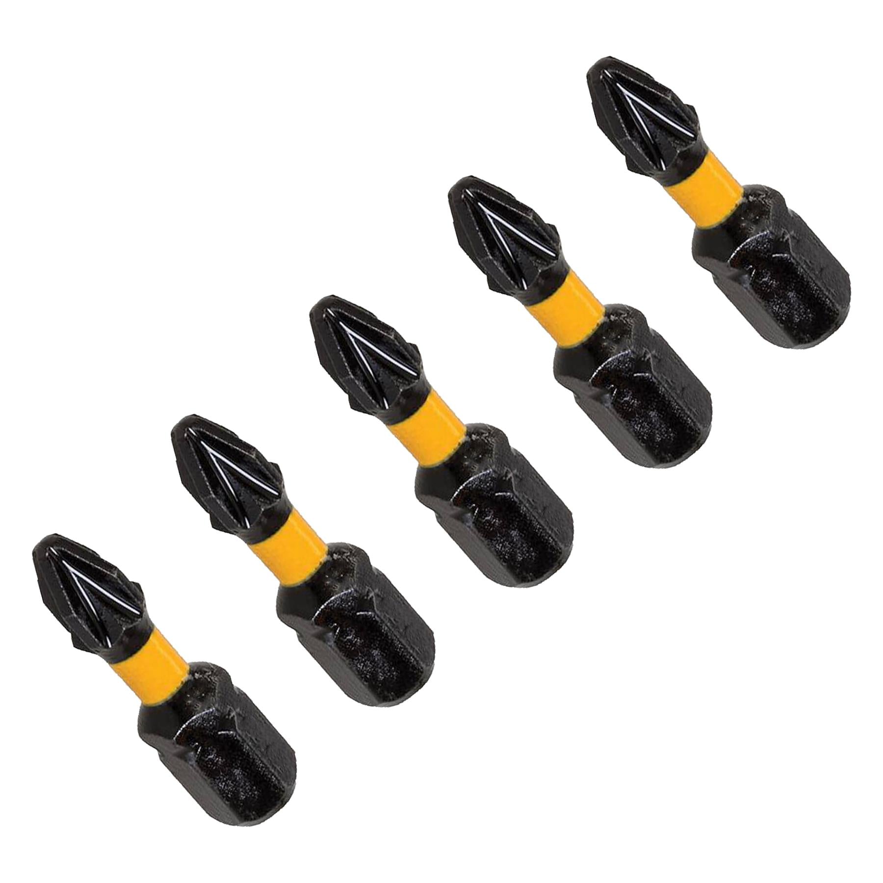 IMPACT SCREWDRIVER BITS PZ2 POZI 1 2 3 HEAD 25MM SCREW DRIVER BIT X 5