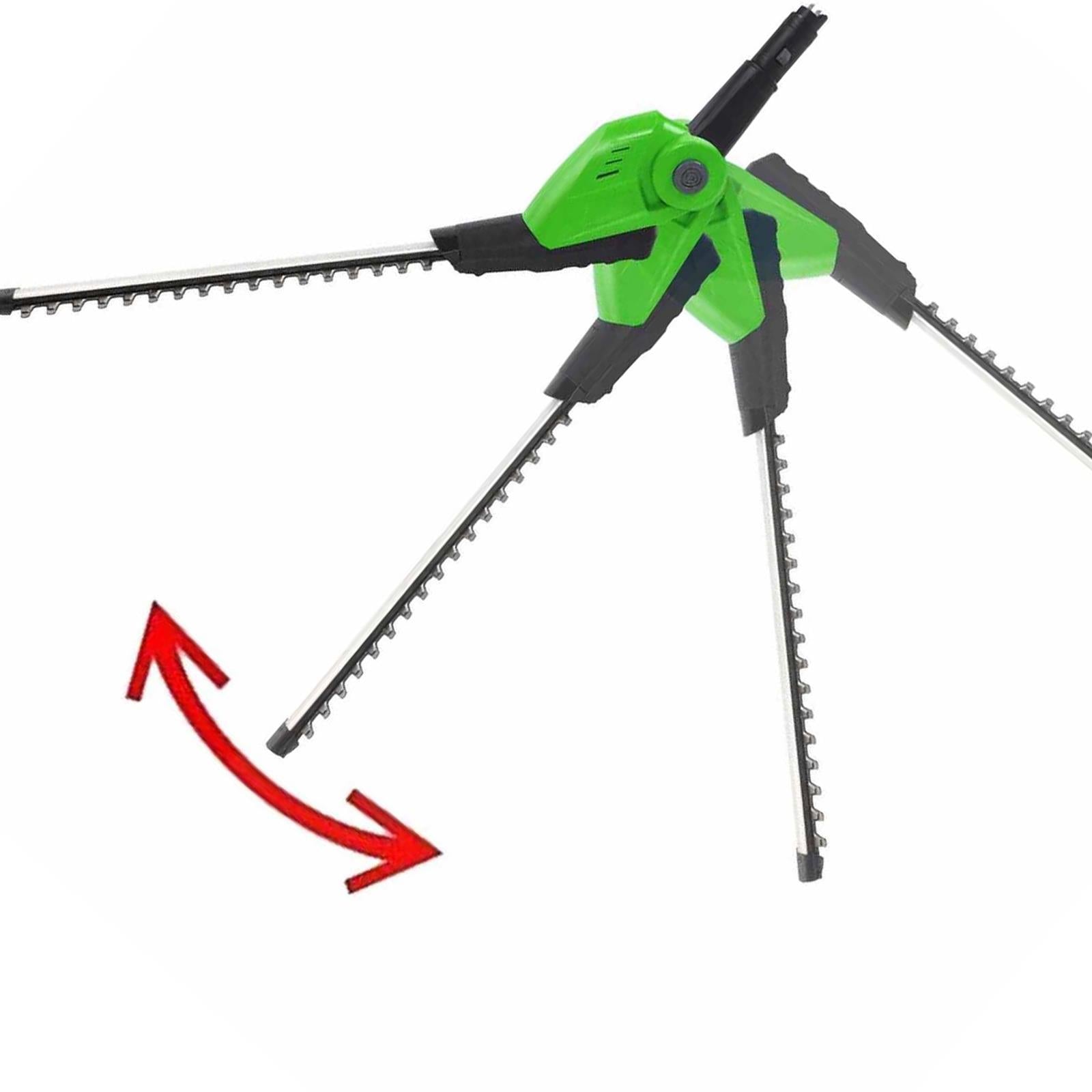 18V Cordless Long Reach Electric Hedge Trimmer Cutter Pole