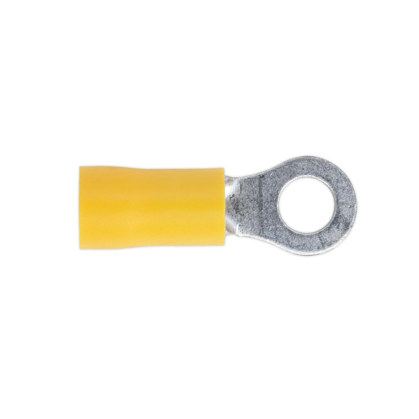Sealey Easy-Entry Ring Terminal Ø5.3mm (2BA) Yellow Pack of 100