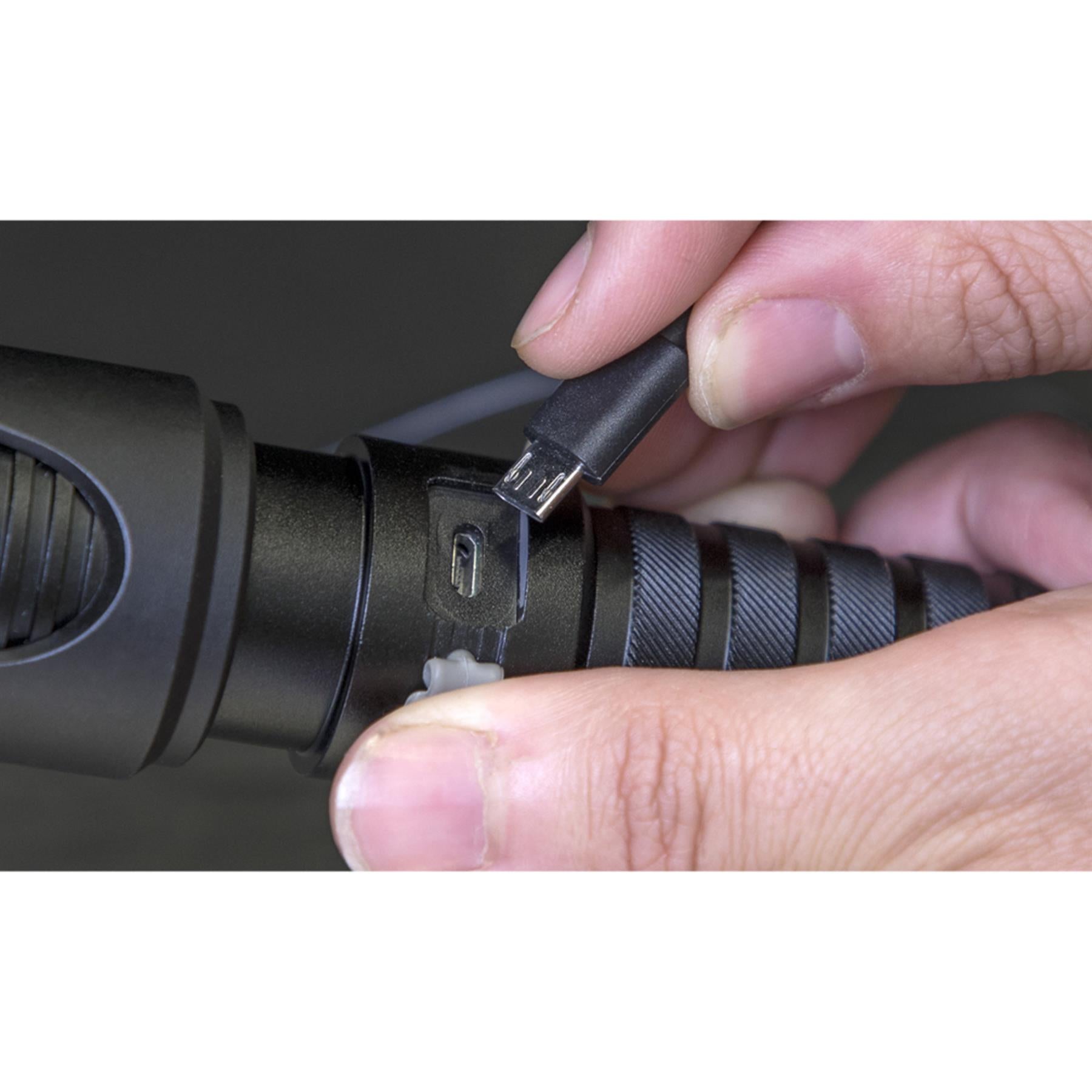 Sealey Aluminium Torch 10W CREE XML LED Adj. Focus Rechargeable