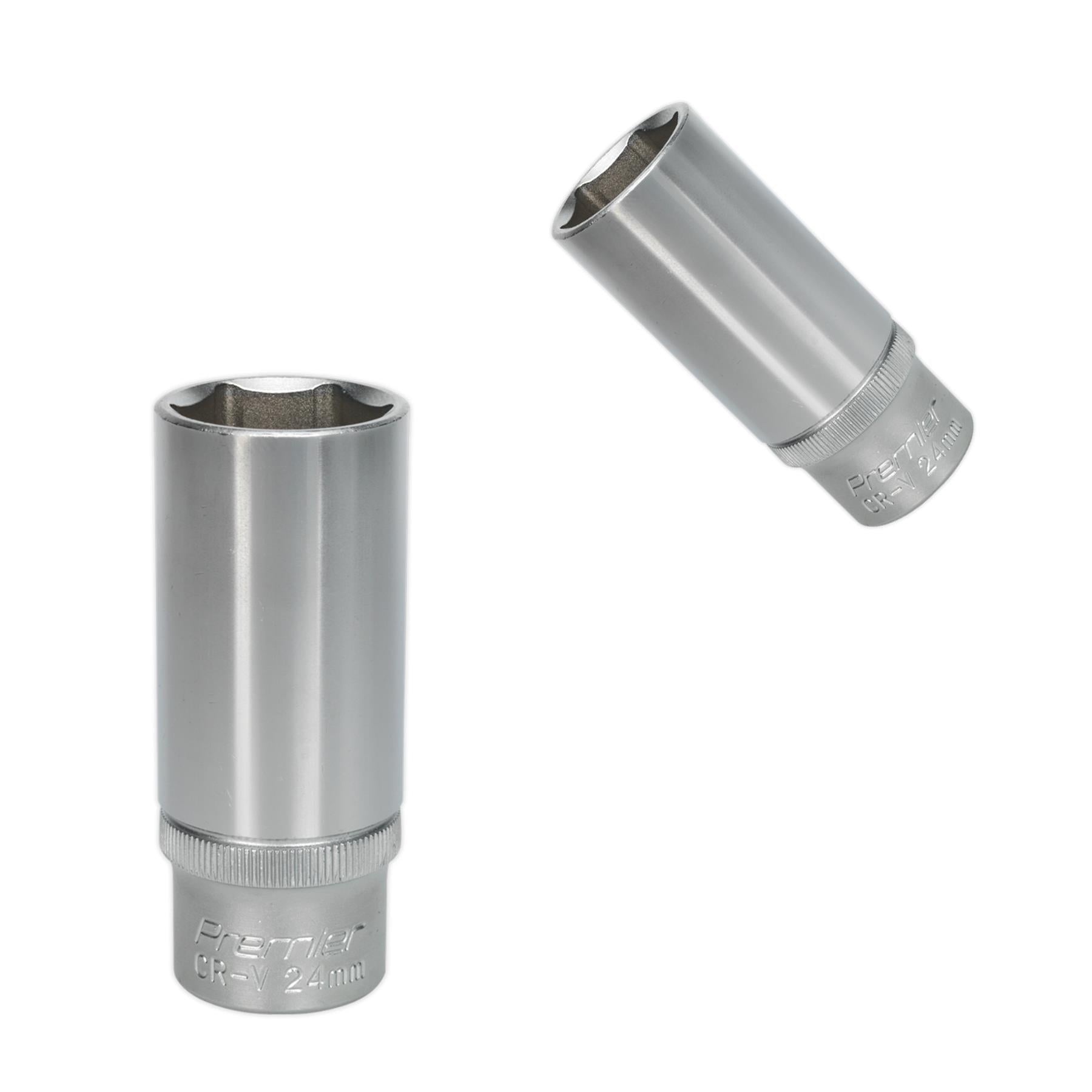 Sealey WallDrive Socket 24mm Deep 1/2"Sq Drive