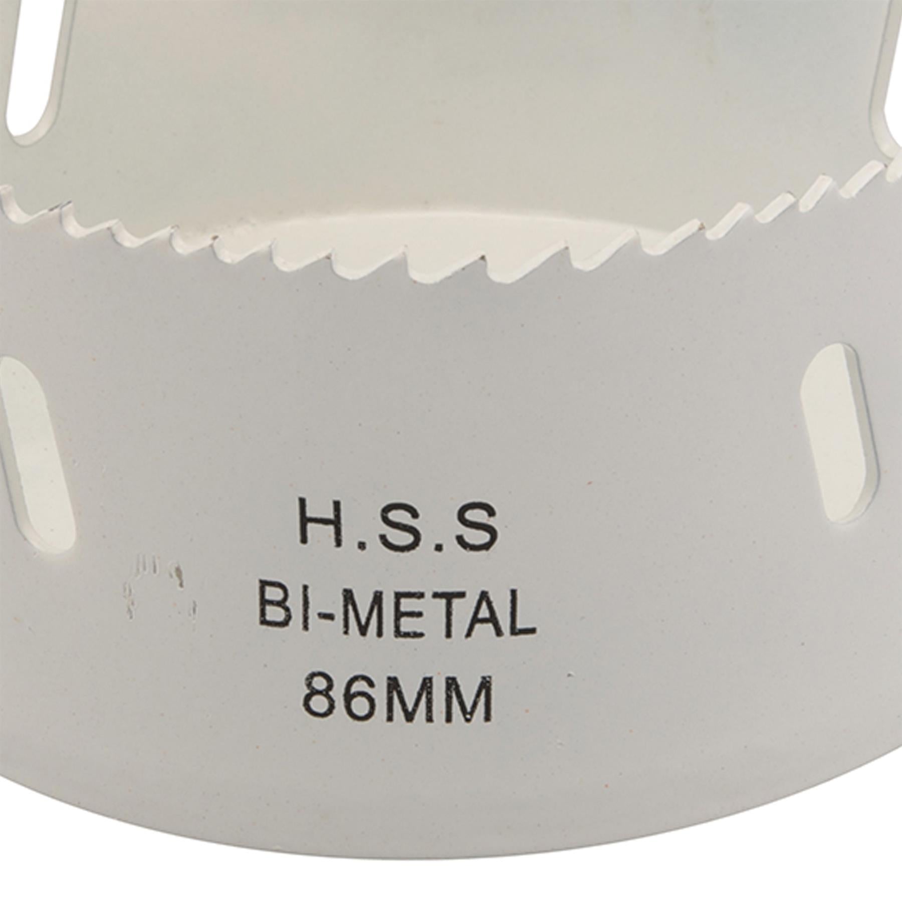 Heavy Duty Bi-Metal Holesaw 86mm Variable Pitch Steel Wood Metal Pvc Fast Clean