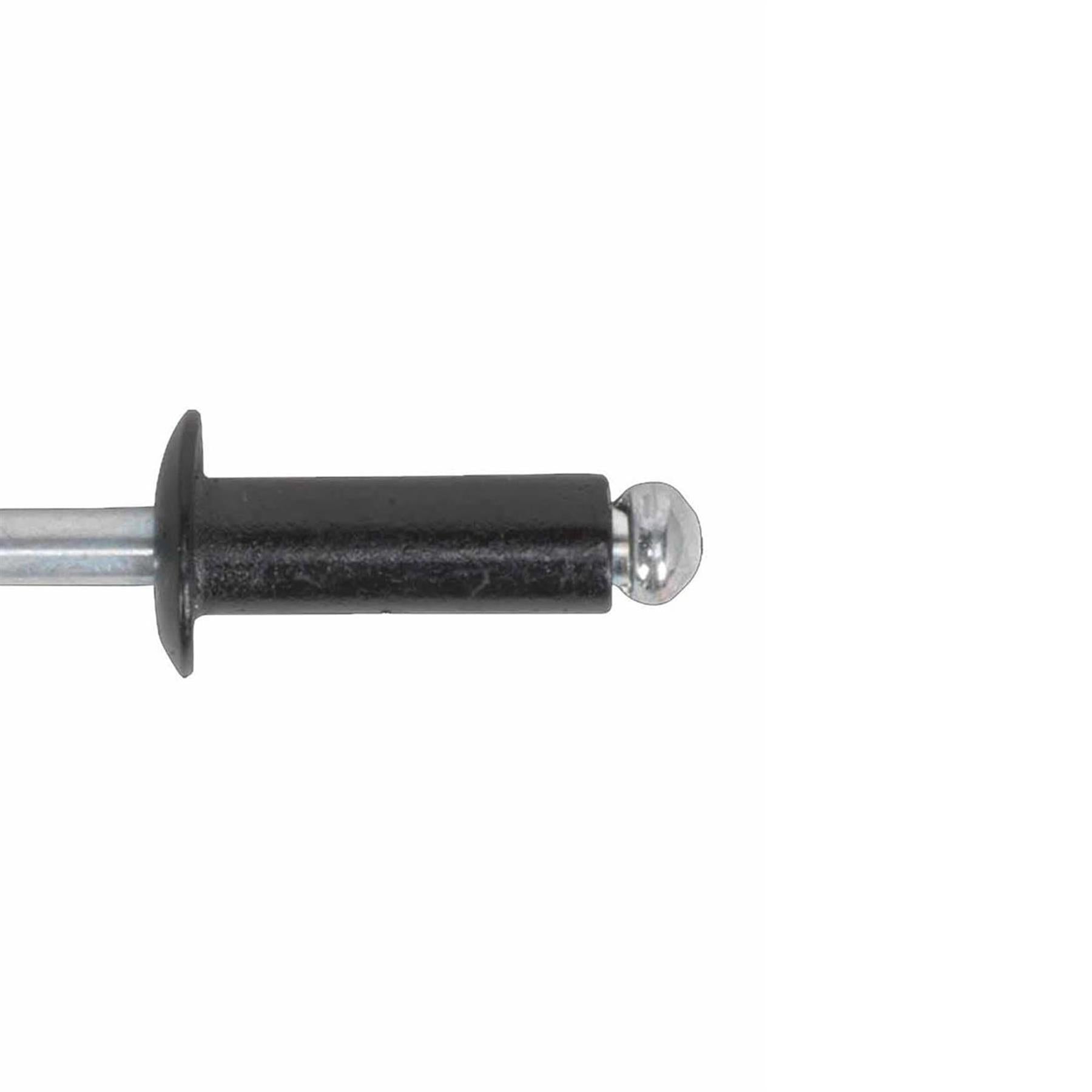 Sealey Aluminium Rivet Black Standard Flange 3.2 x 8mm Pack of 200