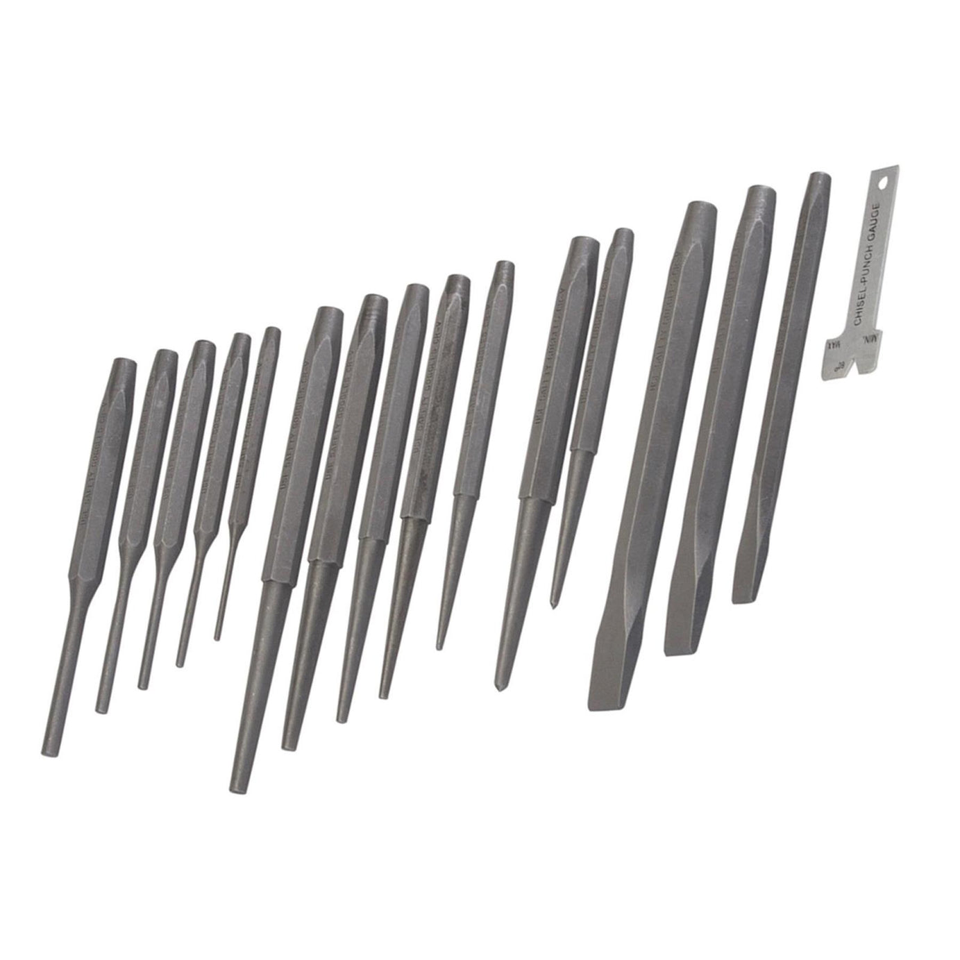 16Pce Punch & Chisel Set Mechanical Engineering Woodwork Carving DIY New
