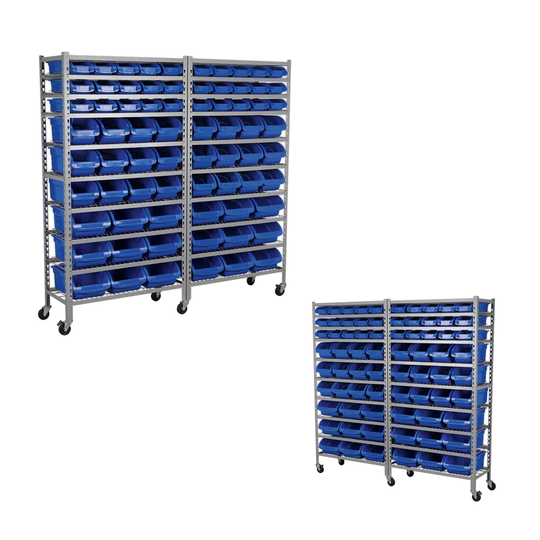 Sealey Mobile Bin Storage System 72 Bins Maximum weight of 200kg