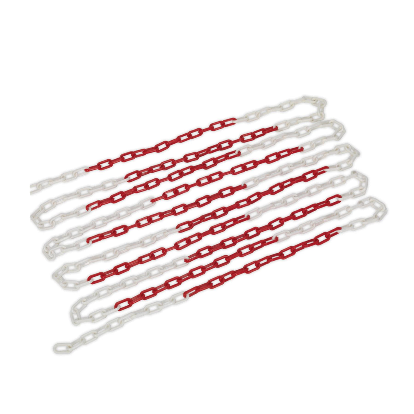 Sealey Safety Chain Red/White 25m x 6mm