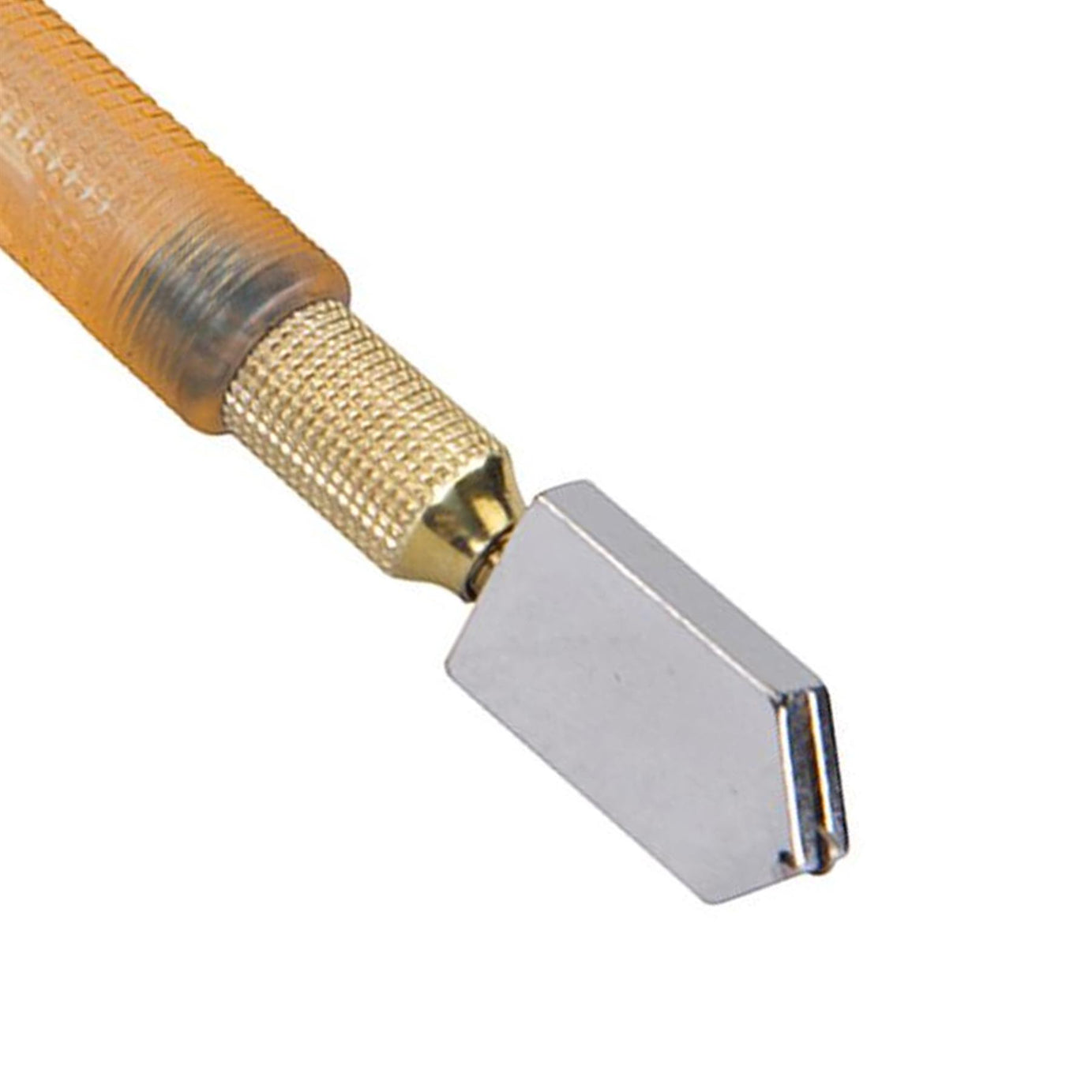 Lubricated Alloy Steel Glass Cutter 175mm Glazing Hardened Knurled Brass Grip