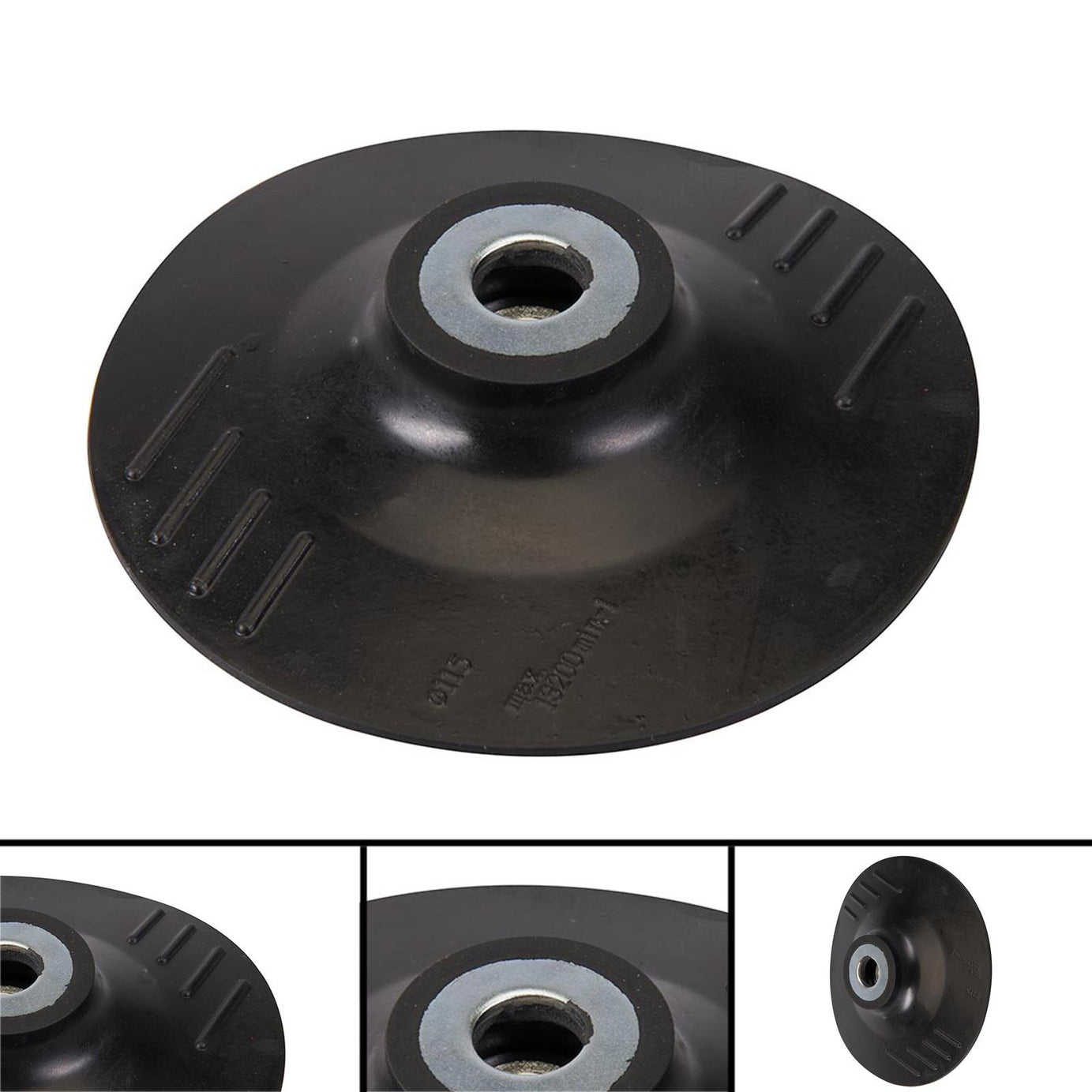 115mm Flexible Rubber Backing Pad For M14 Angle Grinders Fibre Disc