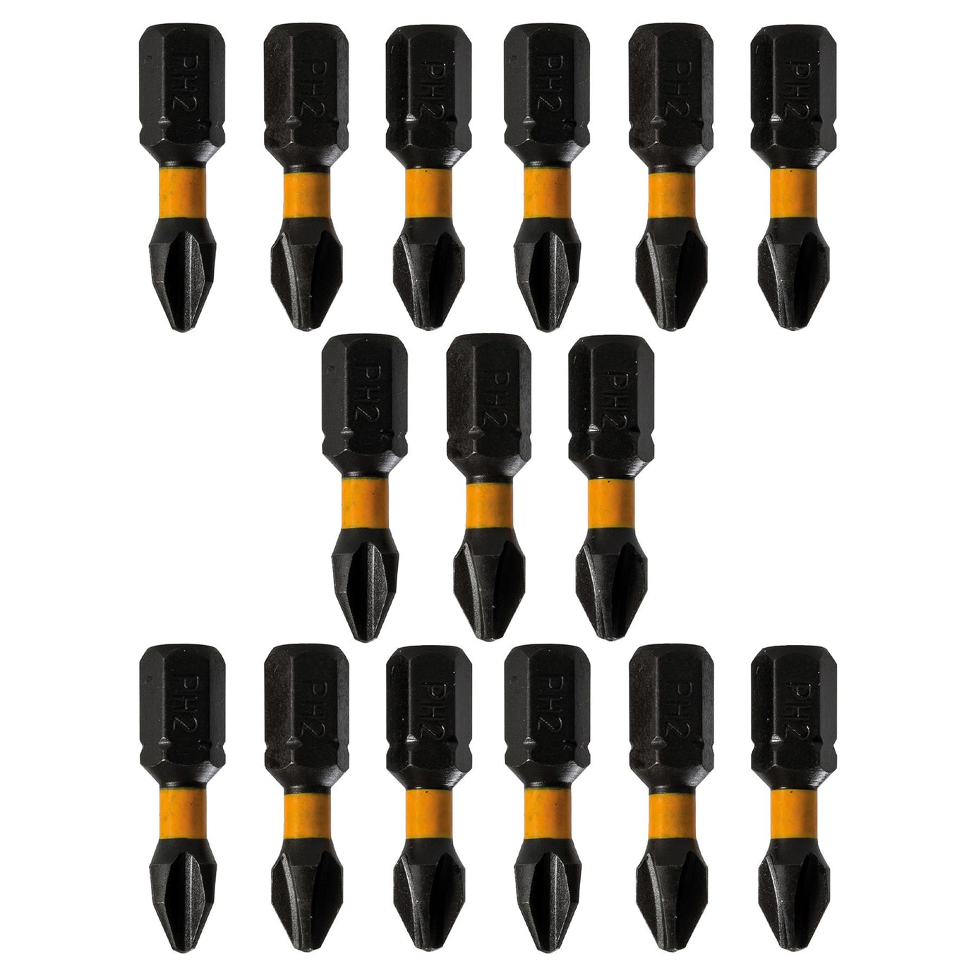 15x PH2 High Torque Impact Bit Drill Driver Screwdriver Bits Sets 25mm