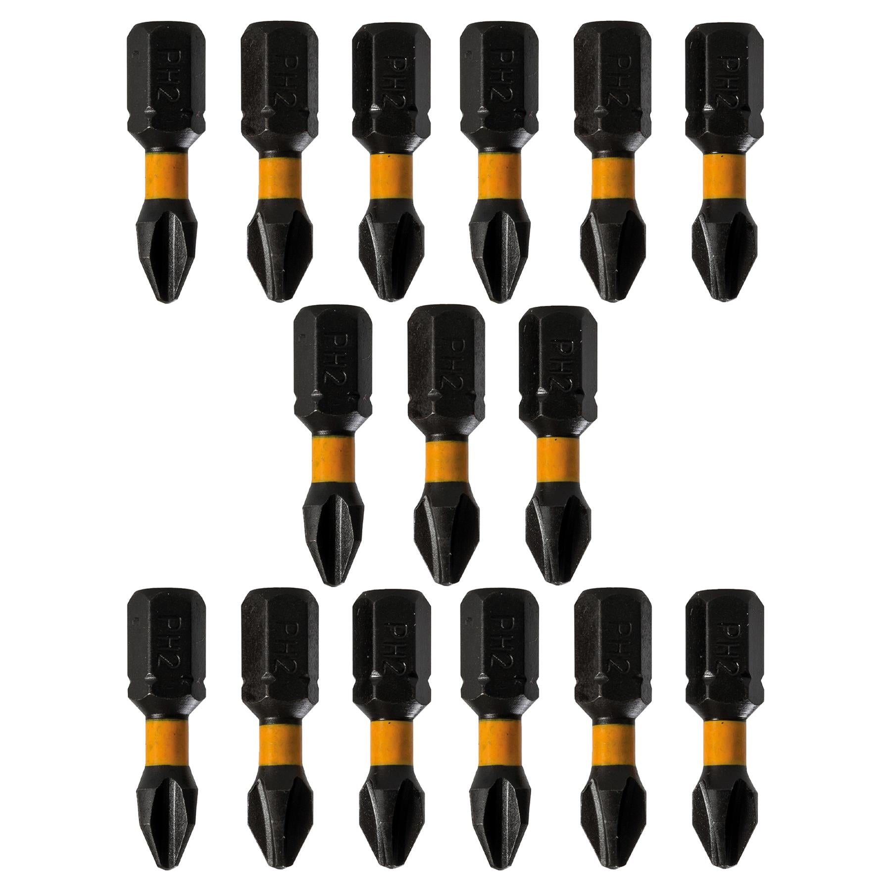 15x PH2 High Torque Impact Bit Drill Driver Screwdriver Bits Sets 25mm